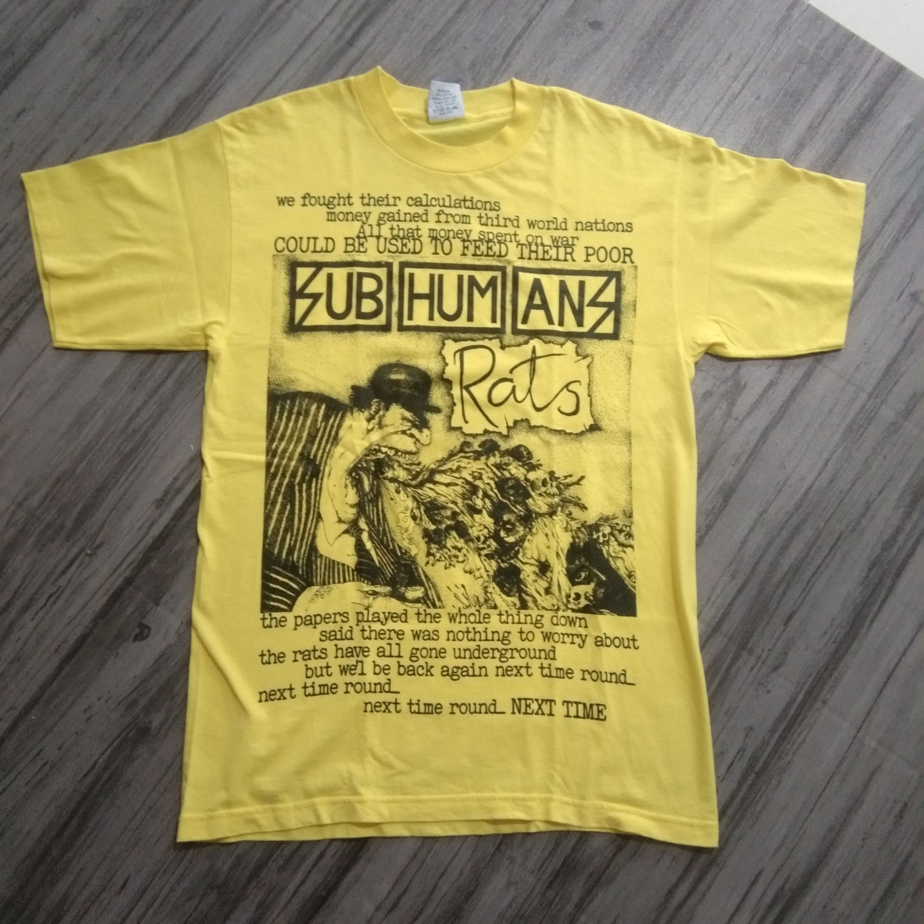 Band Tees Vintage Subhumans "Rats" Band Tshirts Size US L / EU 52-54 / 3 - 1 Thumbnail
