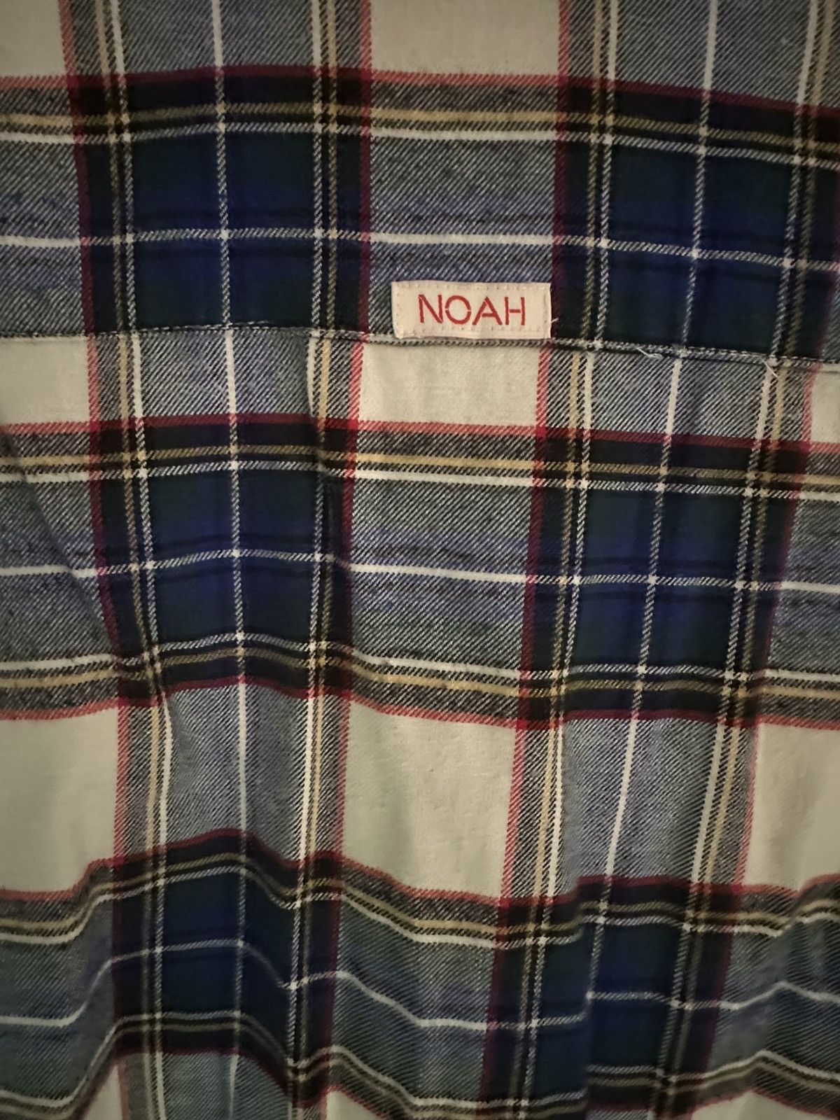 Noah Noah Short Sleeve Flannel - Blue, Medium Size US M / EU 48-50 / 2 - 5 Thumbnail