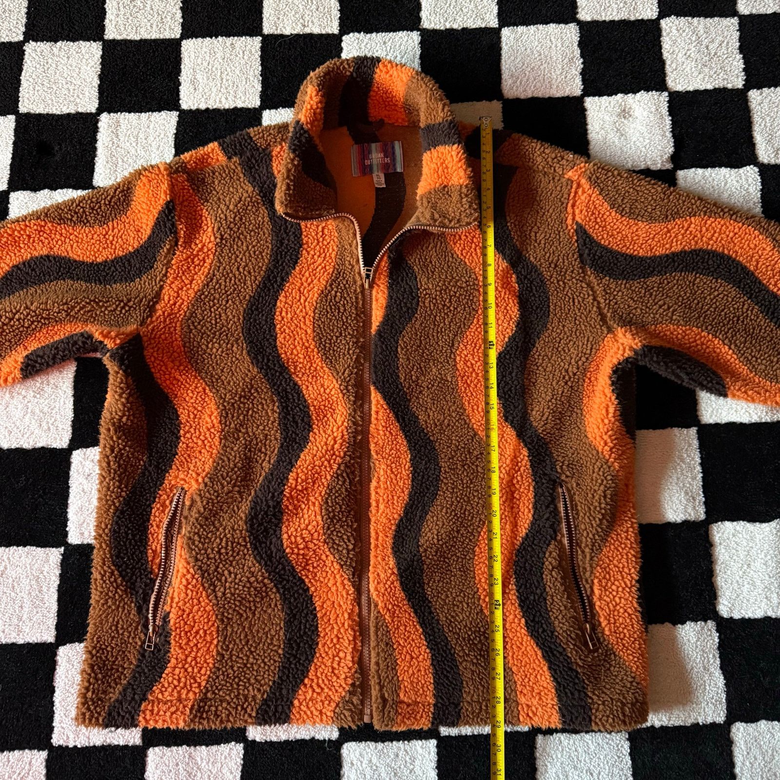 Urban Outfitters Fuzzy orange urban outfitters fleece zip up size extra large Size US XL / EU 56 / 4 - 3 Thumbnail