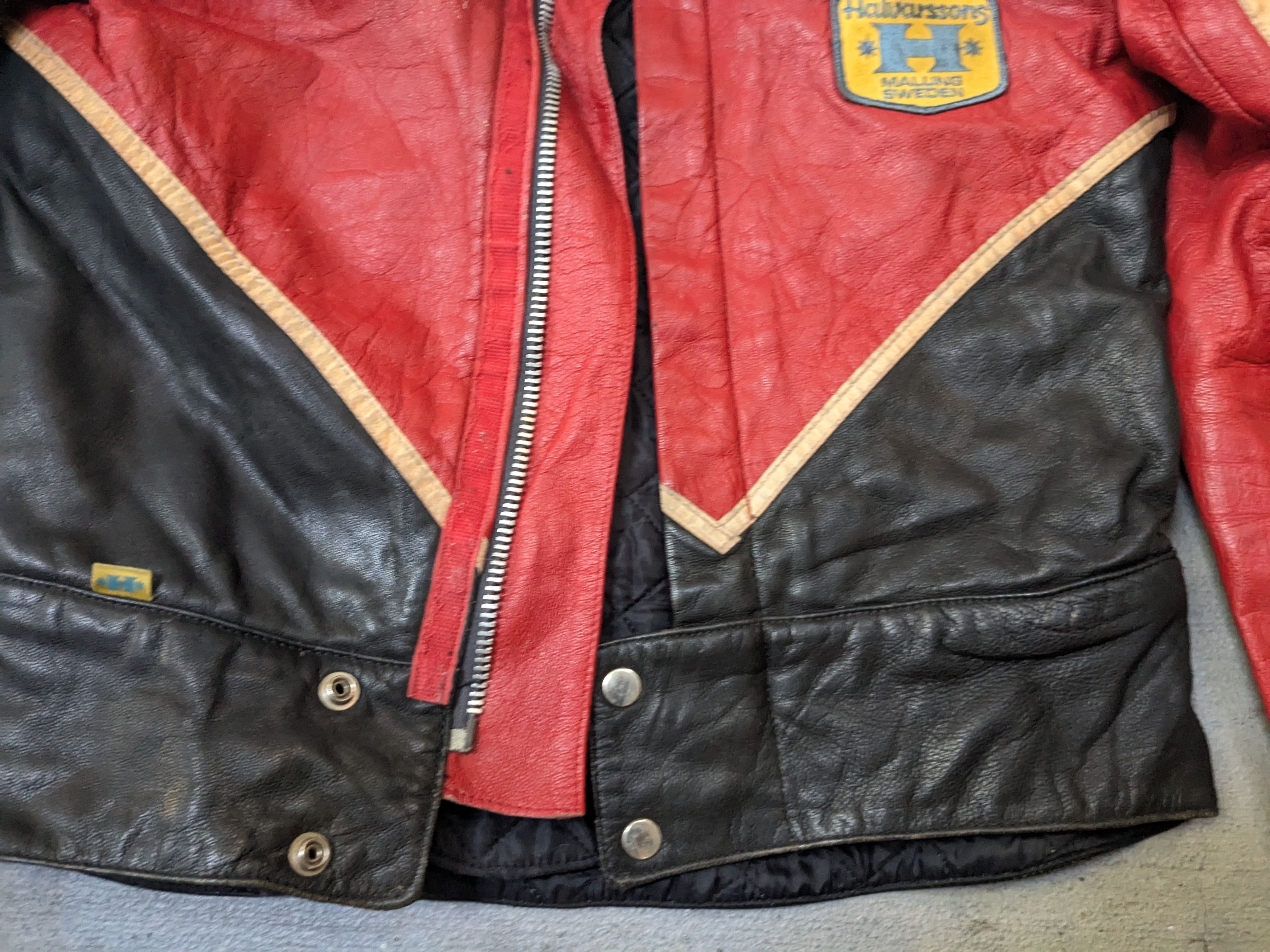 Genuine Leather Vintage Motorcycle Leather Biker Jacket Red Black White Y2K Size US M / EU 48-50 / 2 - 6 Thumbnail