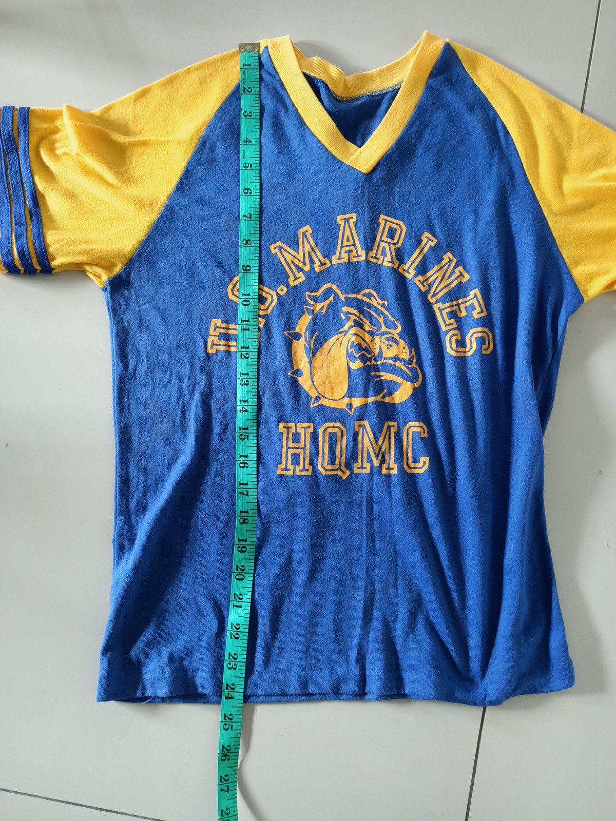 Vintage Vintage 70s US Marines HQMC Raglan Tee Size US S / EU 44-46 / 1 - 10 Thumbnail