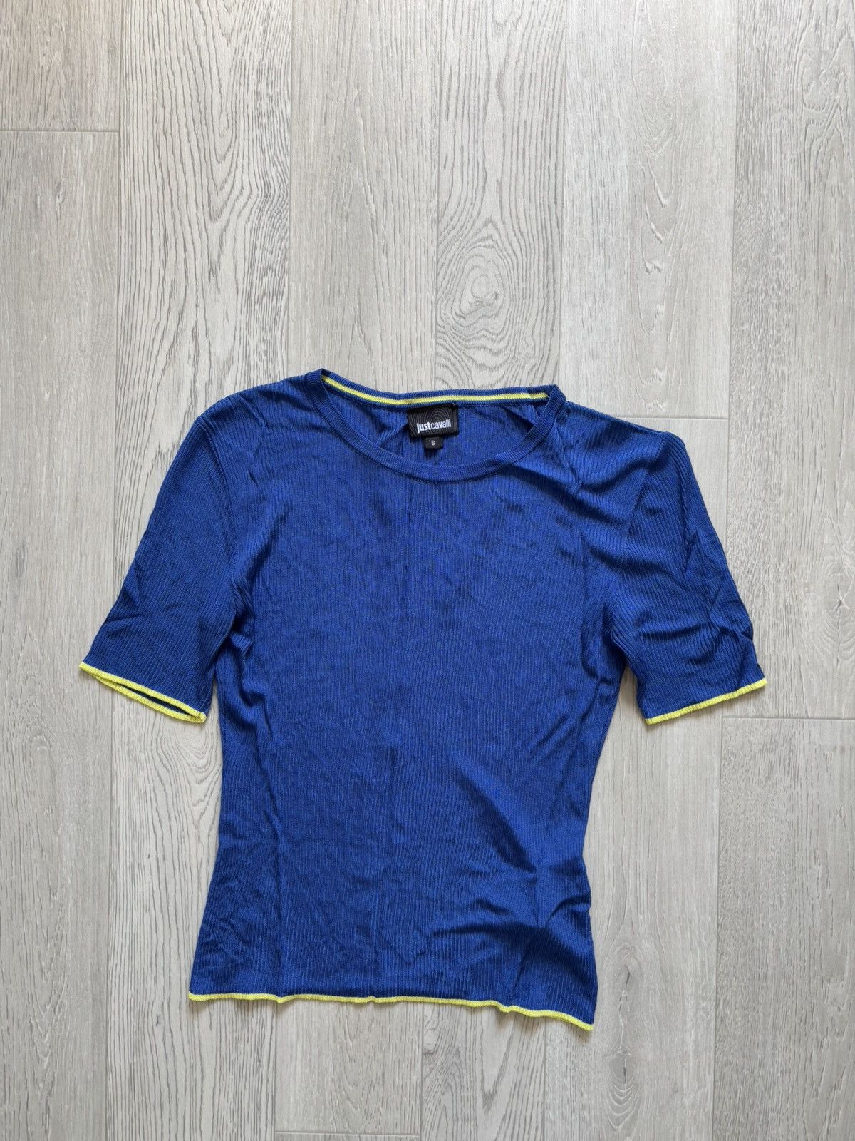 Just Cavalli × Vintage Luxury Just Cavalli Cropped Top T Shirt Size S / US 4 / IT 40 - 1 Thumbnail