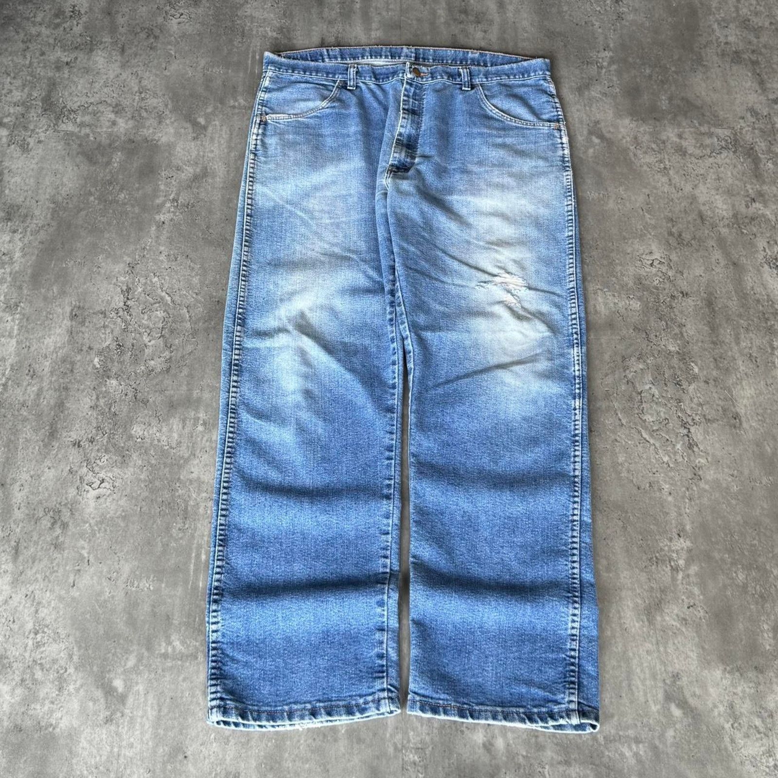 Carhartt × Vintage × Wrangler Vintage Y2K Wrangler Medium Wash Grunge Opium Denim Jeans Size US 39 - 1 Thumbnail