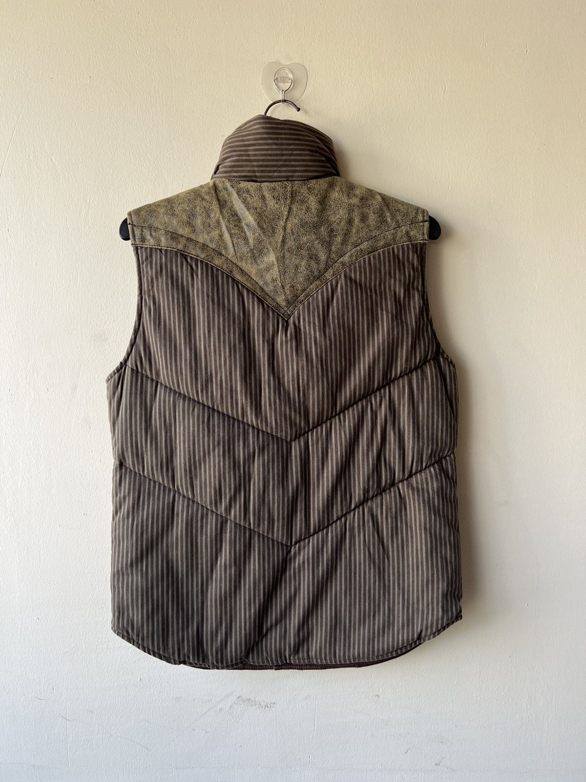 Levi's Vintage 2003 Levi’s Redloop Waxed Hybrid Leather puffer Vest Size US M / EU 48-50 / 2 - 22 Thumbnail