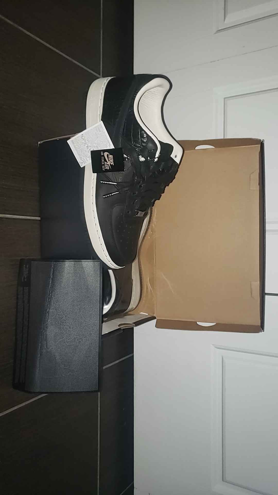 Nike 07 AF1 Low AF1 82 07 Supreme QK Black Croc/Black Sail Size US 9.5 / EU 42-43 - 5 Thumbnail
