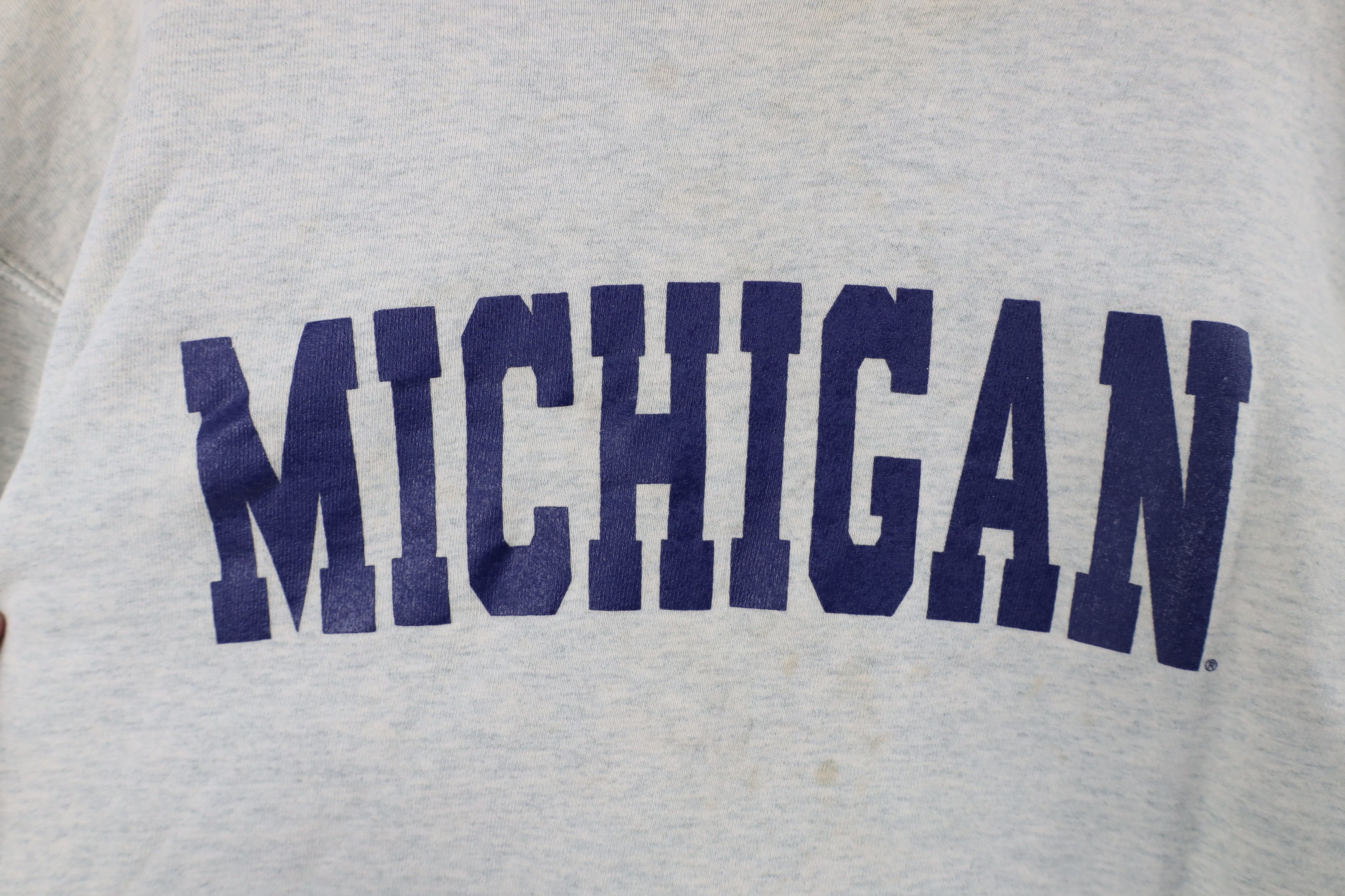 Vintage Vintage 90s Spell University of Michigan Crewneck Sweatshirt Size US XL / EU 56 / 4 - 4 Thumbnail