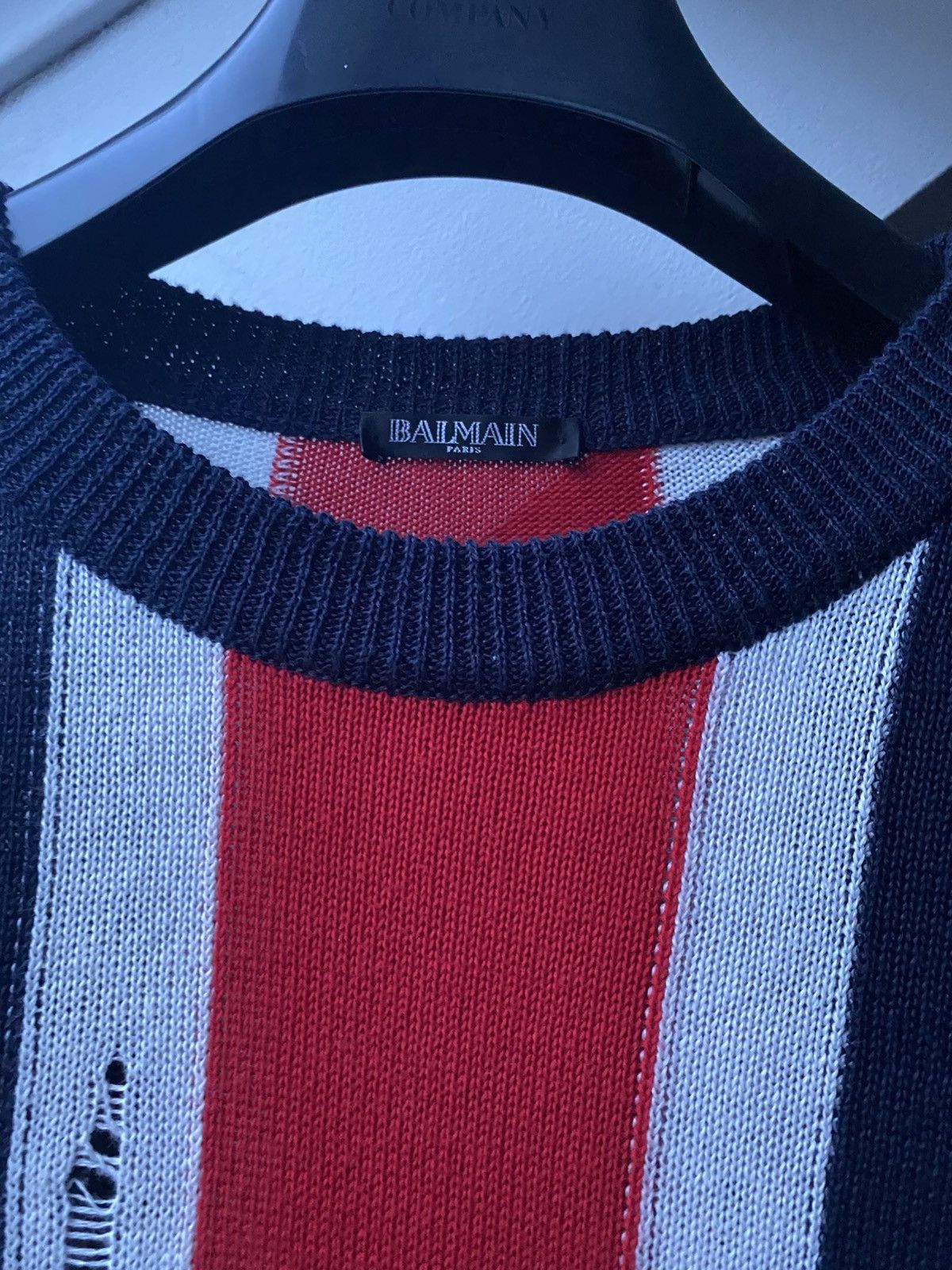 Balmain ss16 runway balmain union jack distressed sweater Size US M / EU 48-50 / 2 - 7 Thumbnail