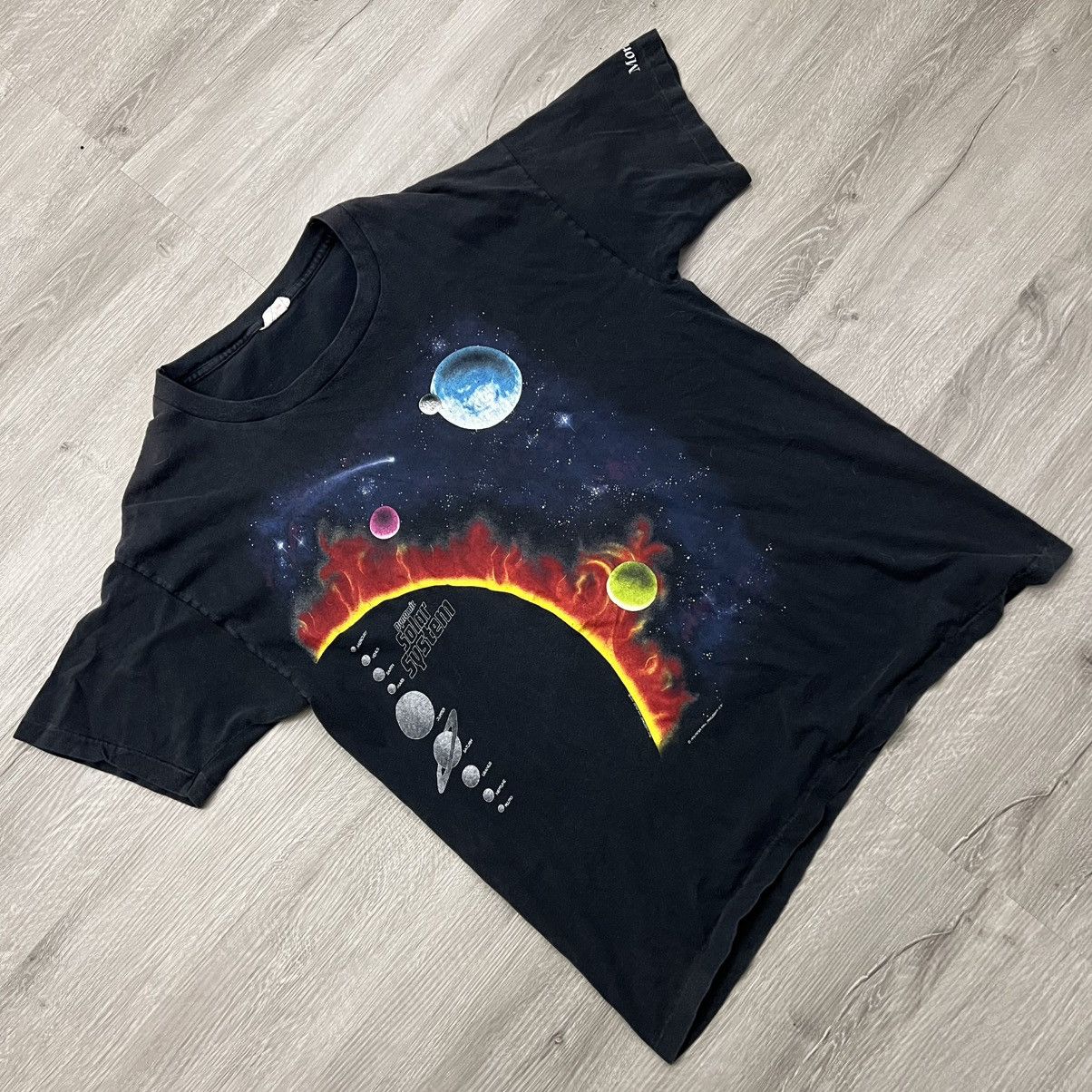 Vintage Vintage Peter Kull Solar System Planets Tee Size US XL / EU 56 / 4 - 1 Thumbnail