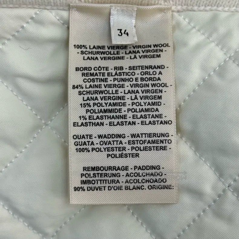 Hermes Hermes Off-White H Logo Wool Cotton Jacket Size XXS / US 00 / IT 34 - 7 Thumbnail
