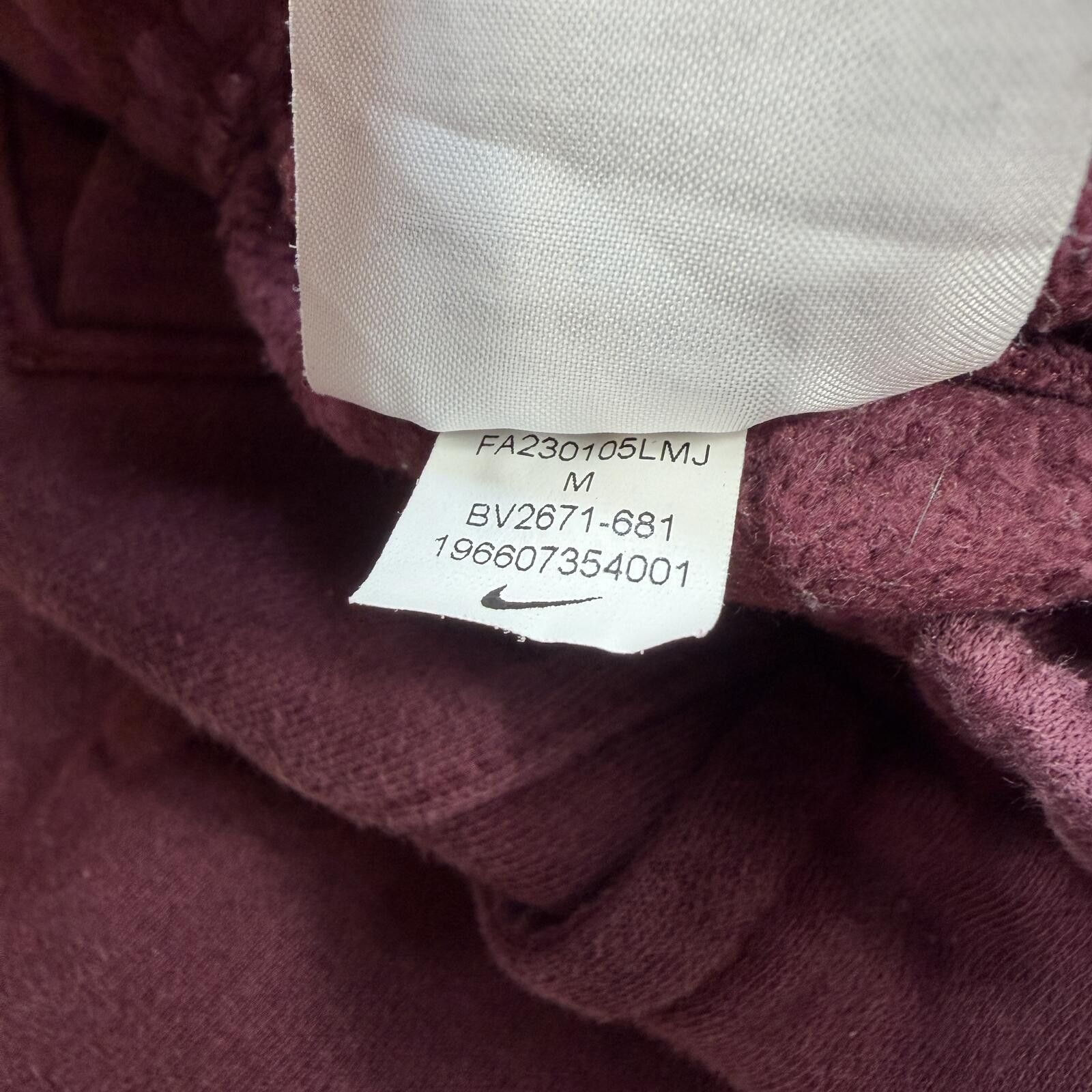 Nike Nike Club Fleece Jogger Sweatpants Burgundy Maroon Mens M Size US 32 / EU 48 - 8 Thumbnail