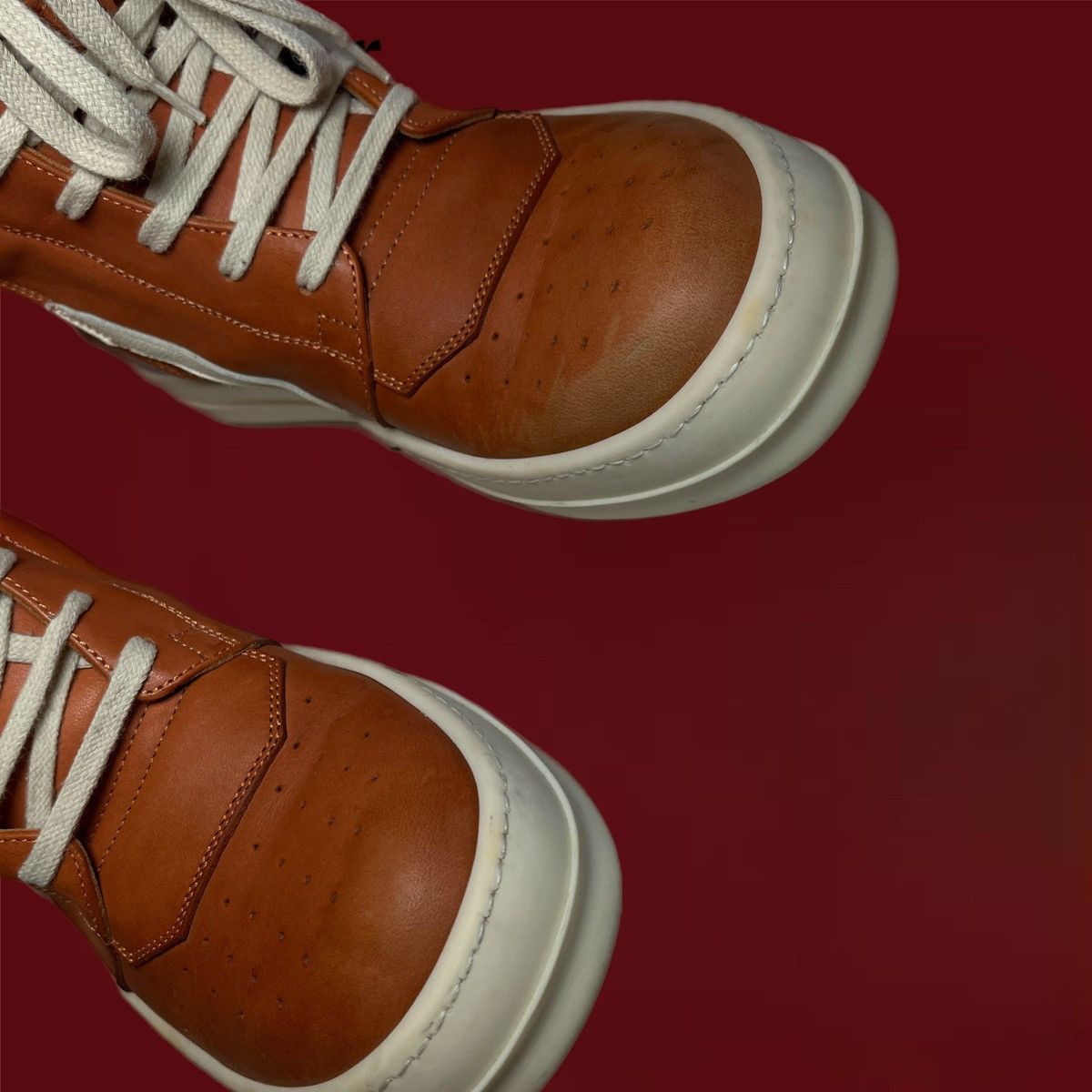 Rick Owens Rick Owens Orange Geobasket 2016 Size US 7.5 / IT 37.5 - 9 Thumbnail