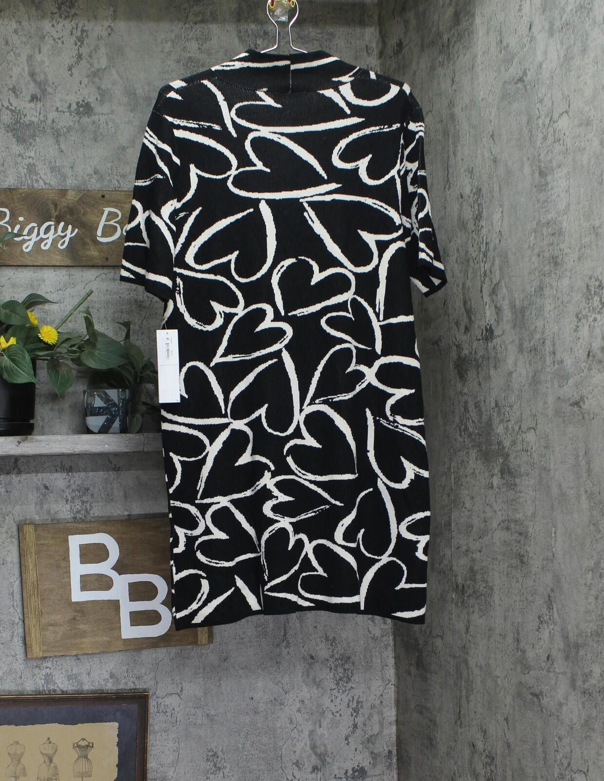 Other Nwt London Times Sleeve Mini Sweater Dress Black / White L Size L / US 10 / IT 46 - 2 Thumbnail