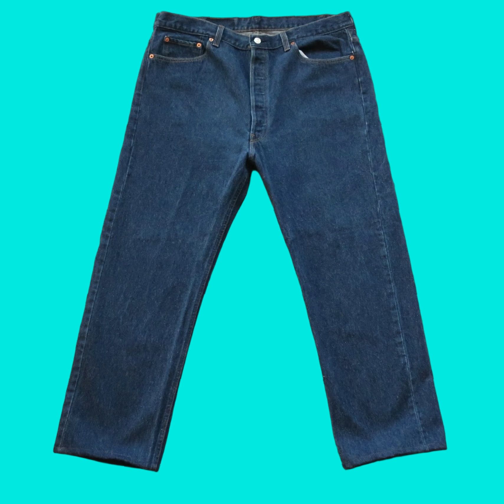 Levi's Vintage Levi's 501XX Denim Jeans Made in USA Mens 29 Dark Wash Jeans 1980s 501XX Size US 29 - 1 Thumbnail
