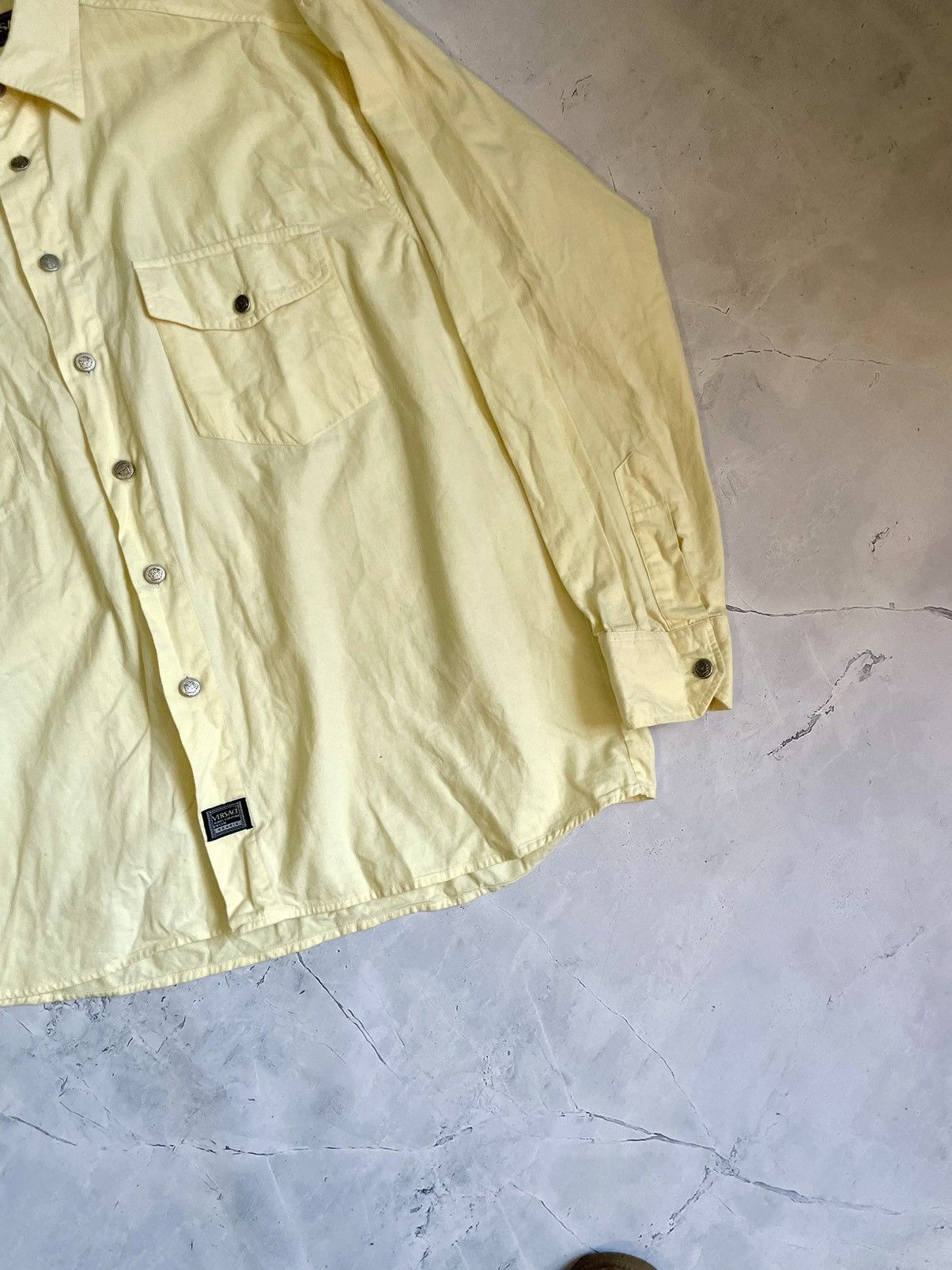 Versace × Versus Versace × Vintage Versace Flannel Buttons Jacket Overshirt Size US L / EU 52-54 / 3 - 3 Thumbnail