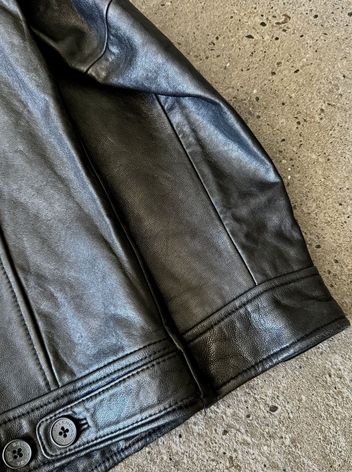 Balenciaga Balenciaga - 1997 - Nicolas Ghesquière-Zip Up Leather Jacket Size US L / EU 52-54 / 3 - 12 Thumbnail