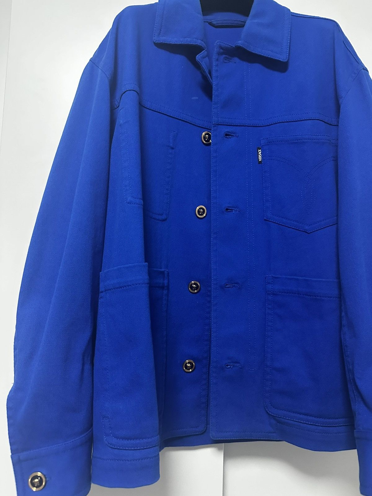 Versace Versace Medusa Blue Jacket Size US M / EU 48-50 / 2 - 2 Thumbnail