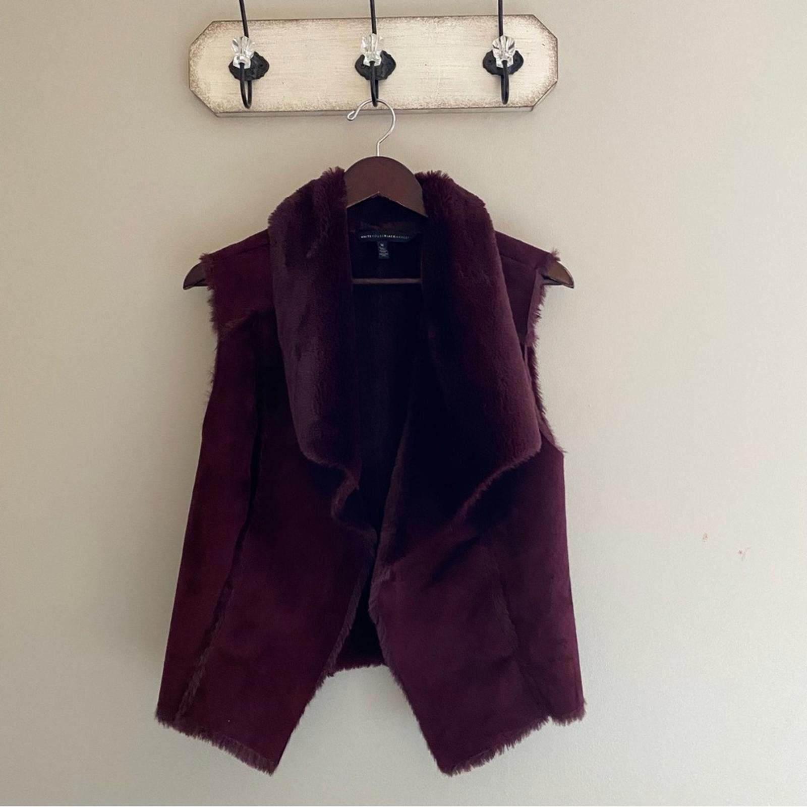 Other WHMB Shearling Vest in Cabernet Faux Suede and Faux Fur Size M / US 6-8 / IT 42-44 - 2 Thumbnail