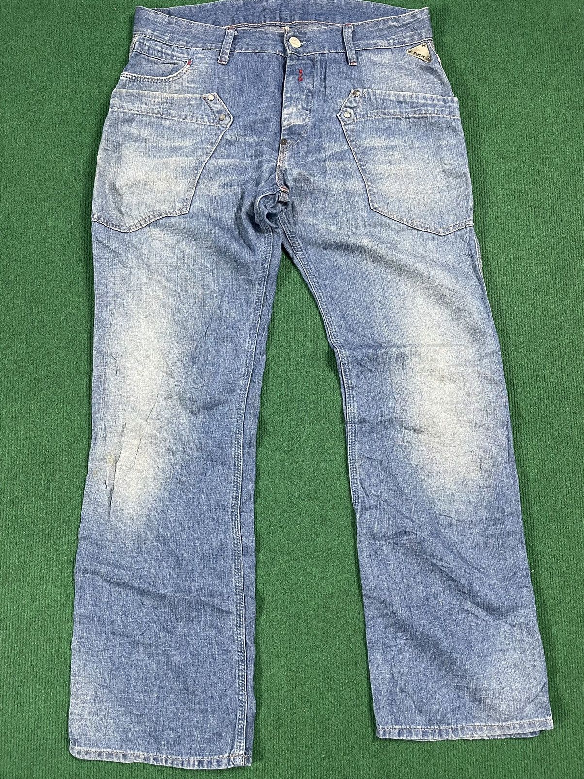 Replay Vintage Replay Wide Leg Jeans Size US 34 / EU 50 - 2 Thumbnail