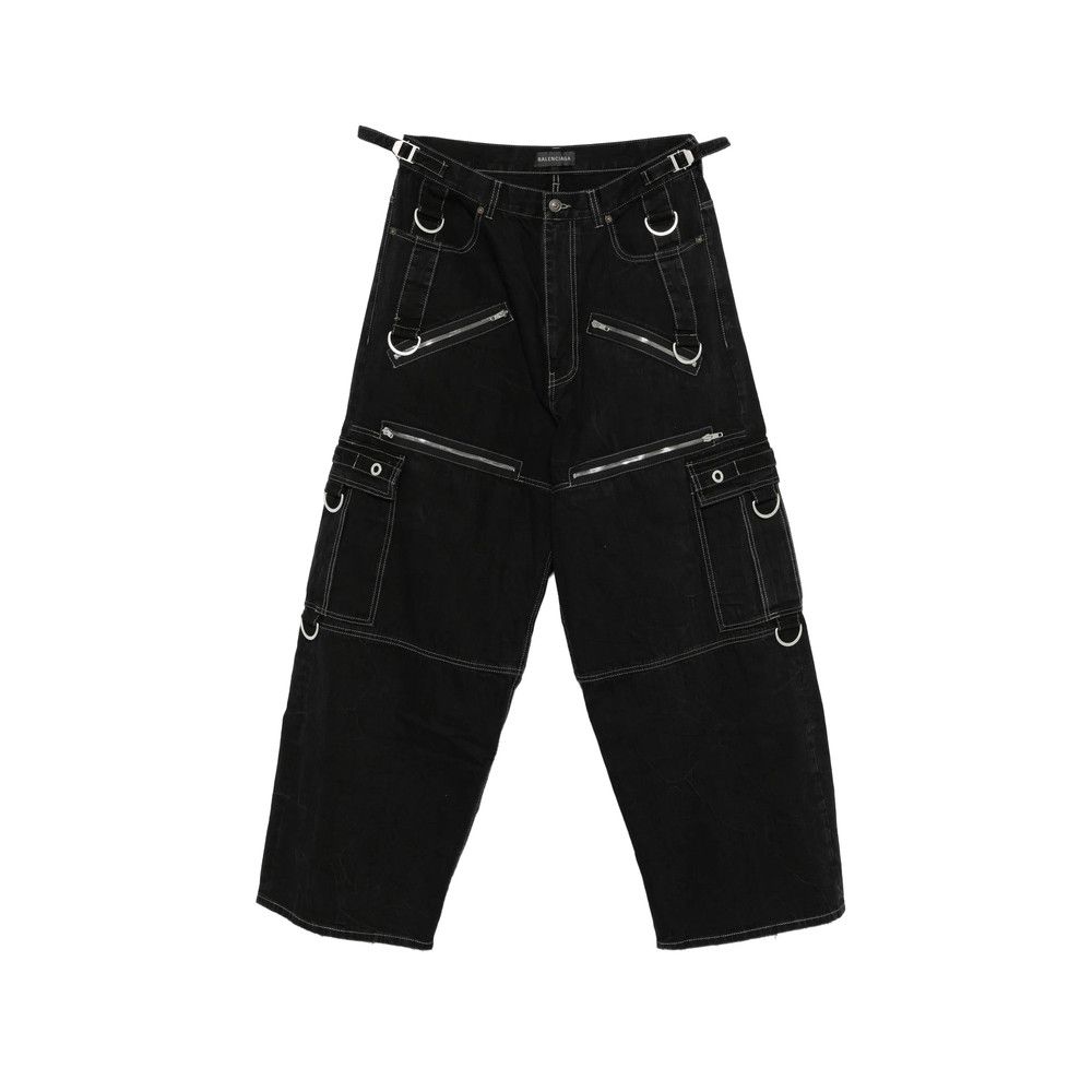 Balenciaga Balenciaga BLACK Denim - Regular & Straight-Leg Jeans Size US 32 / EU 48 - 1 Thumbnail