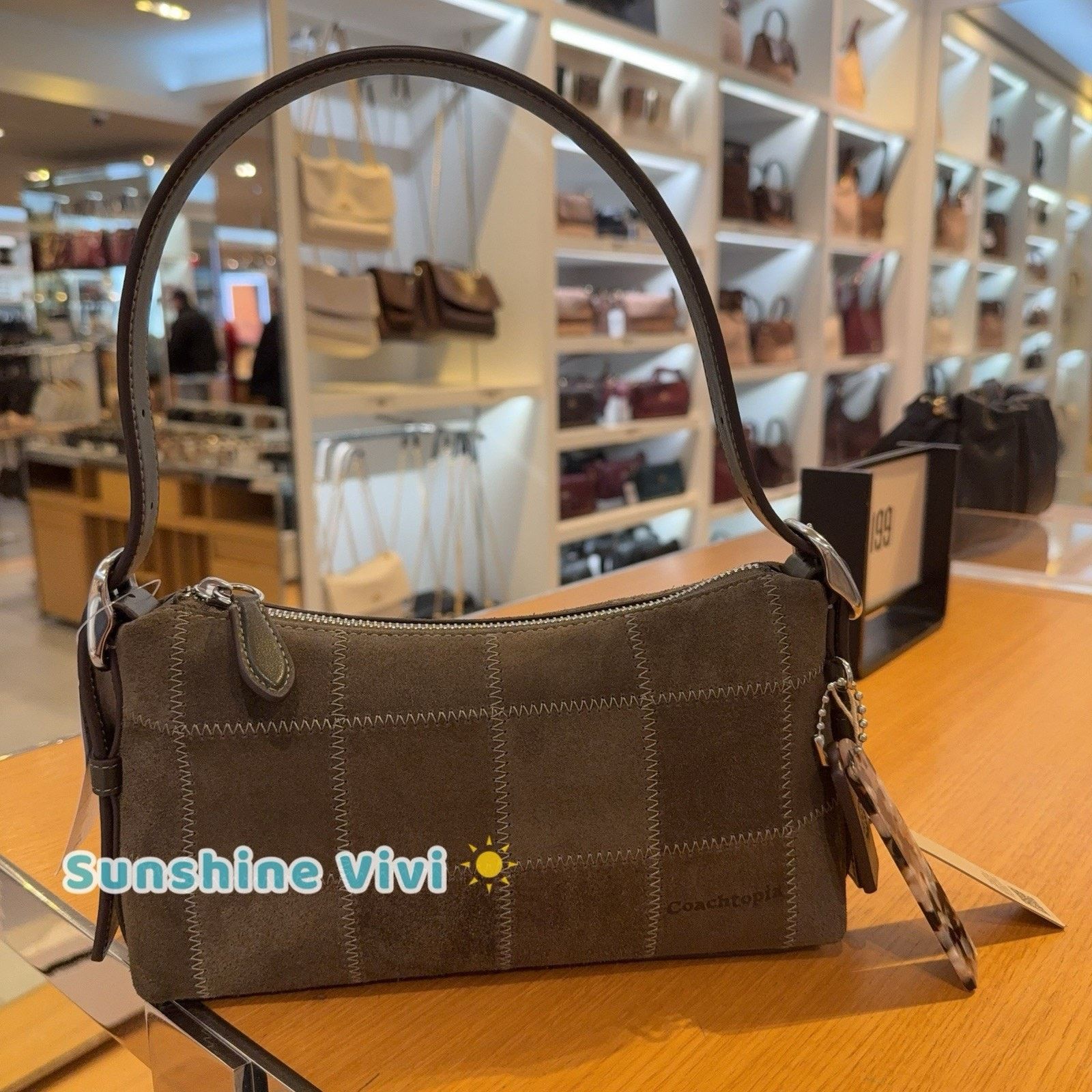 Coach NWT Coach Alter/Ego Small Slouchy Shoulder Bag CEF97 olive Size ONE SIZE - 2 Thumbnail