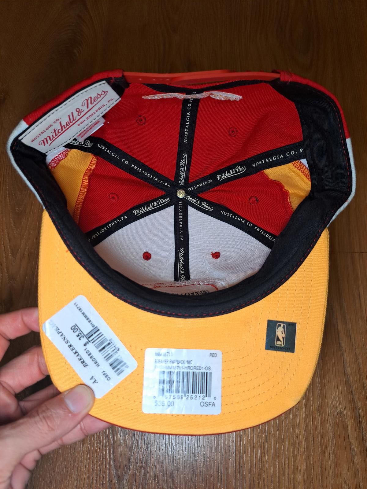 Mitchell & Ness NEW Mitchell & Ness NBA Houston Rockets Snapback Hat Wool Size ONE SIZE - 5 Thumbnail