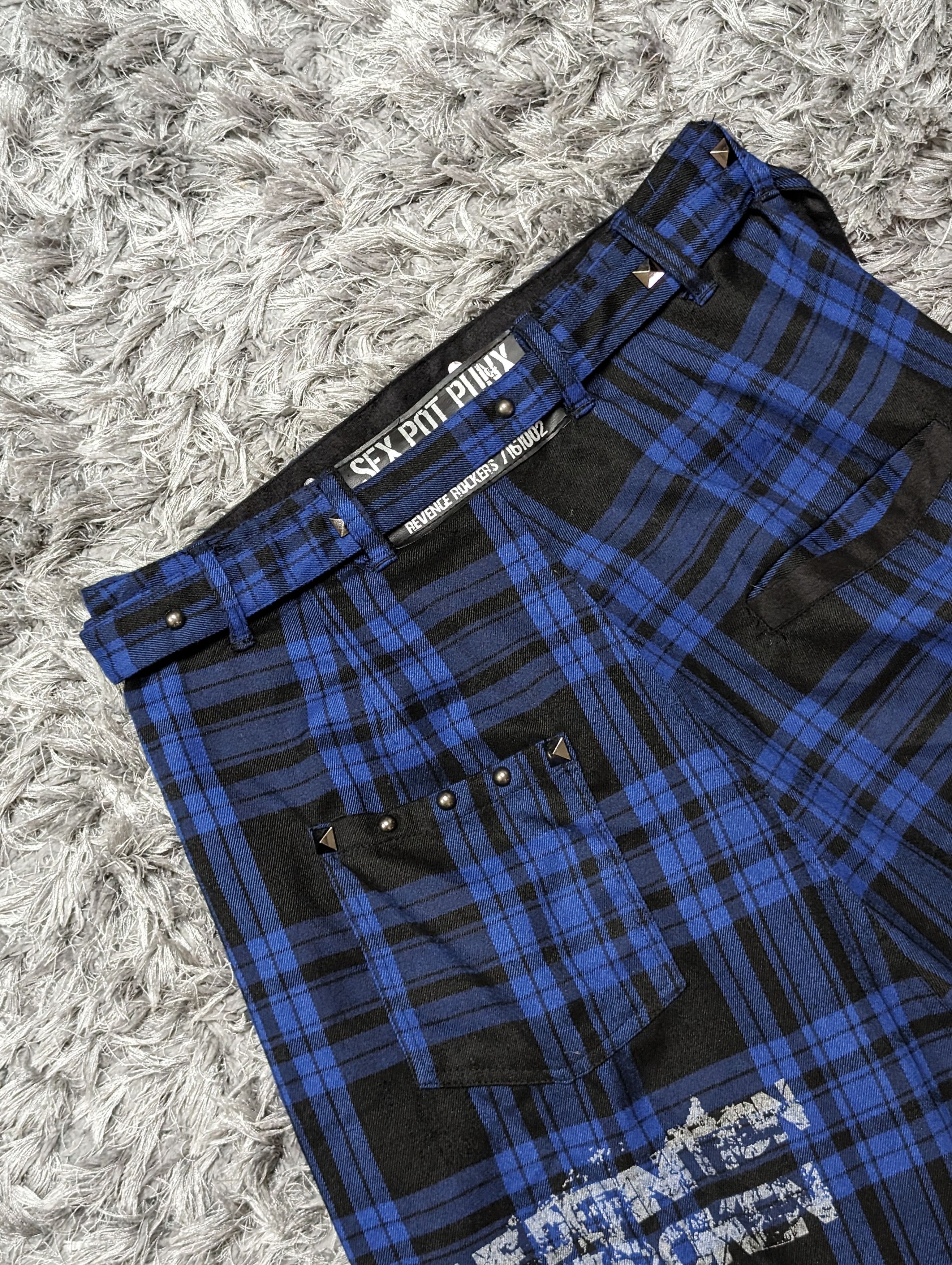 Japanese Brand × Seditionaries Vintage Sex Pot Revenge Punk Drawstring Wide Leg Tartan Pant Size US 30 / EU 46 - 5 Thumbnail