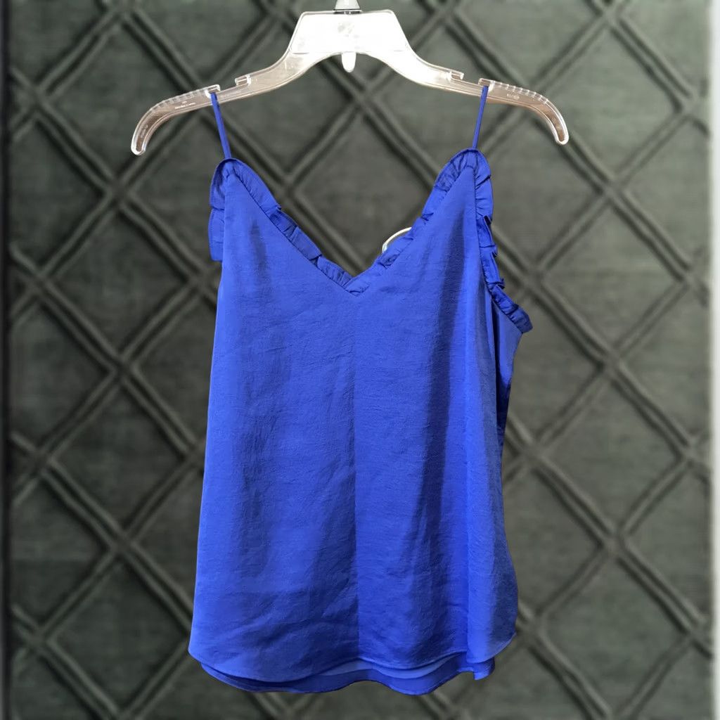 Express Express Camisole Tank Top Women Sleeveless Spaghetti Strap Lace Lined Blue XS/S Size S / US 4 / IT 40 - 1 Thumbnail