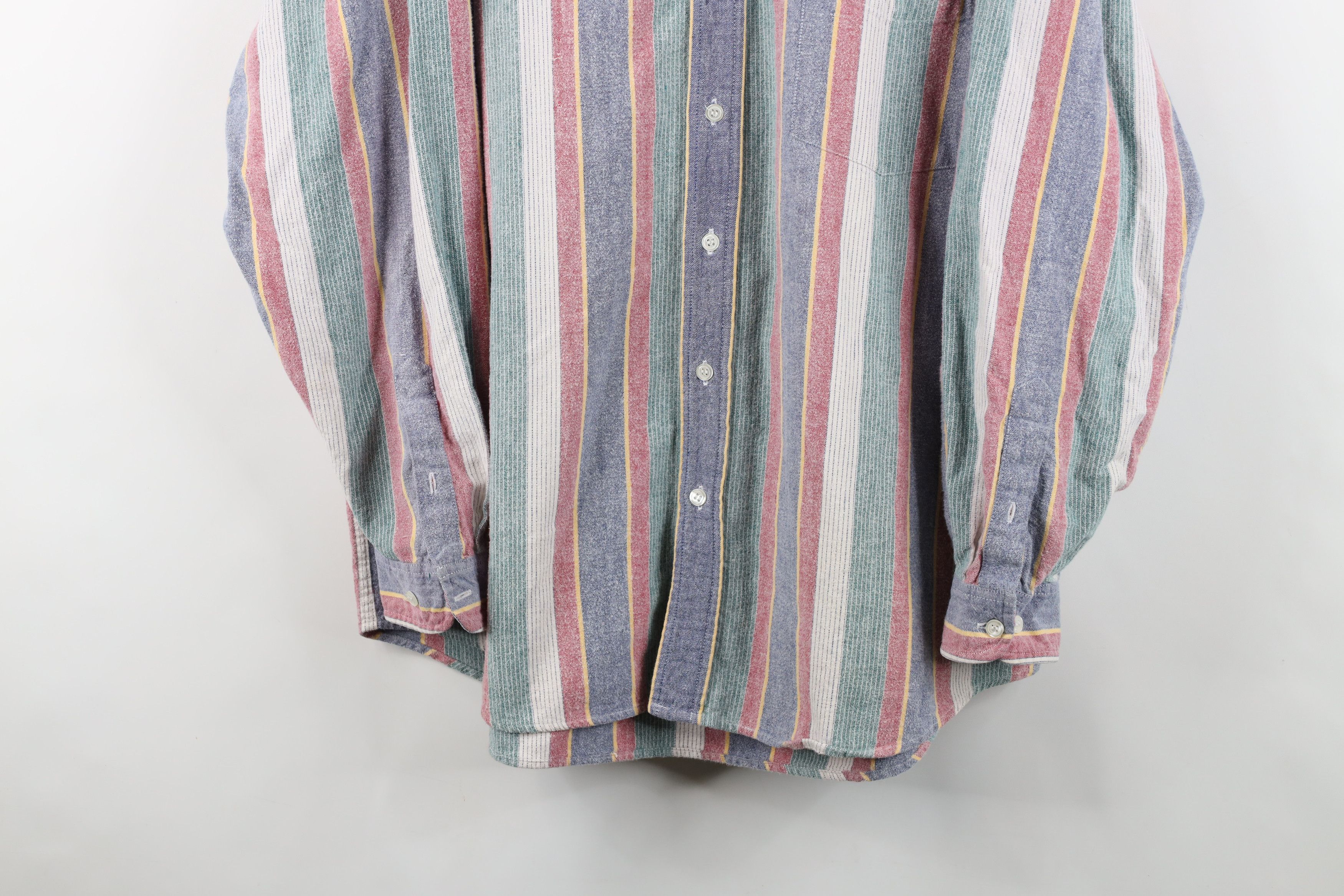 Vintage Vintage 90s Streetwear Striped Flannel Button Down Shirt Size US XXL / EU 58 / 5 - 3 Thumbnail