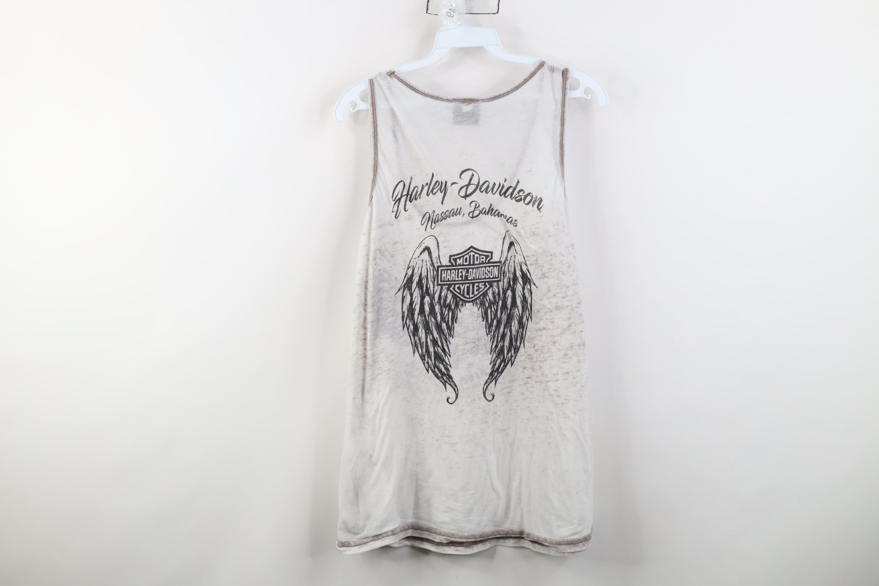 Harley Davidson Vintage Y2K Harley Davidson Sheer Jersey Tank Top T-Shirt Size XL / US 12-14 / IT 48-50 - 9 Thumbnail