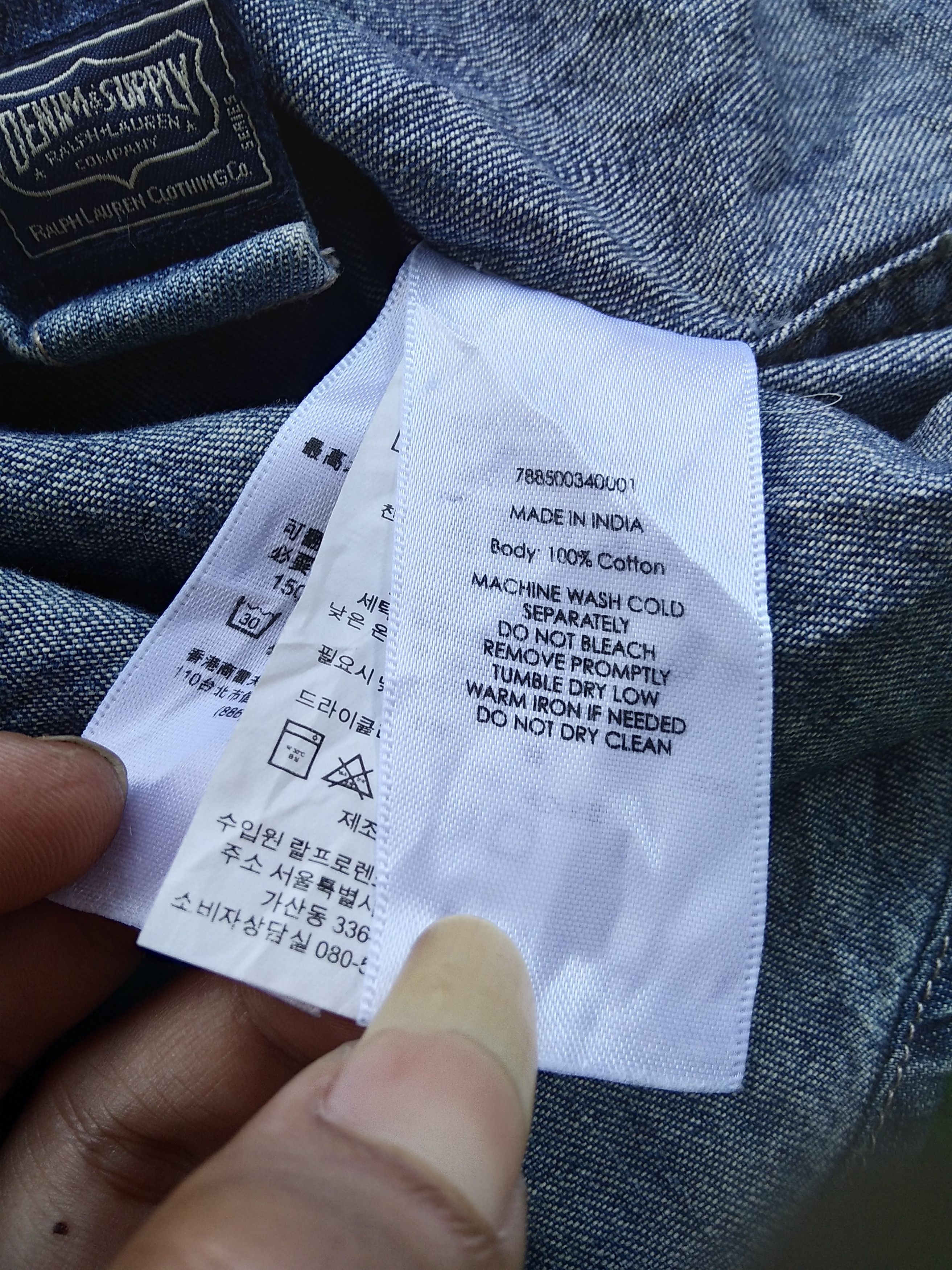 Denim & Supply Ralph Lauren × If Six Was Nine × Le Grande Bleu (L.G.B.) VTG Denim & Supply Ralph Lauren Hybrid Camo Denim Shirt Size US XS / EU 42 / 0 - 8 Thumbnail