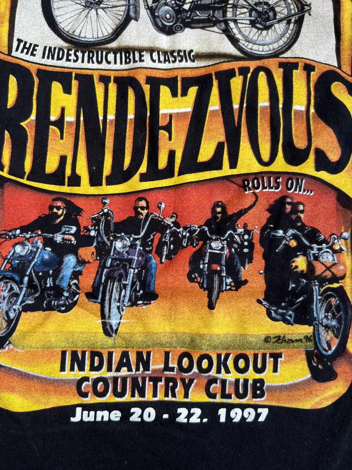 Harley Davidson × Vintage Vintage Harley Davidson Rendezvous Shirt 90s Motorcycle USA Size US XL / EU 56 / 4 - 3 Thumbnail