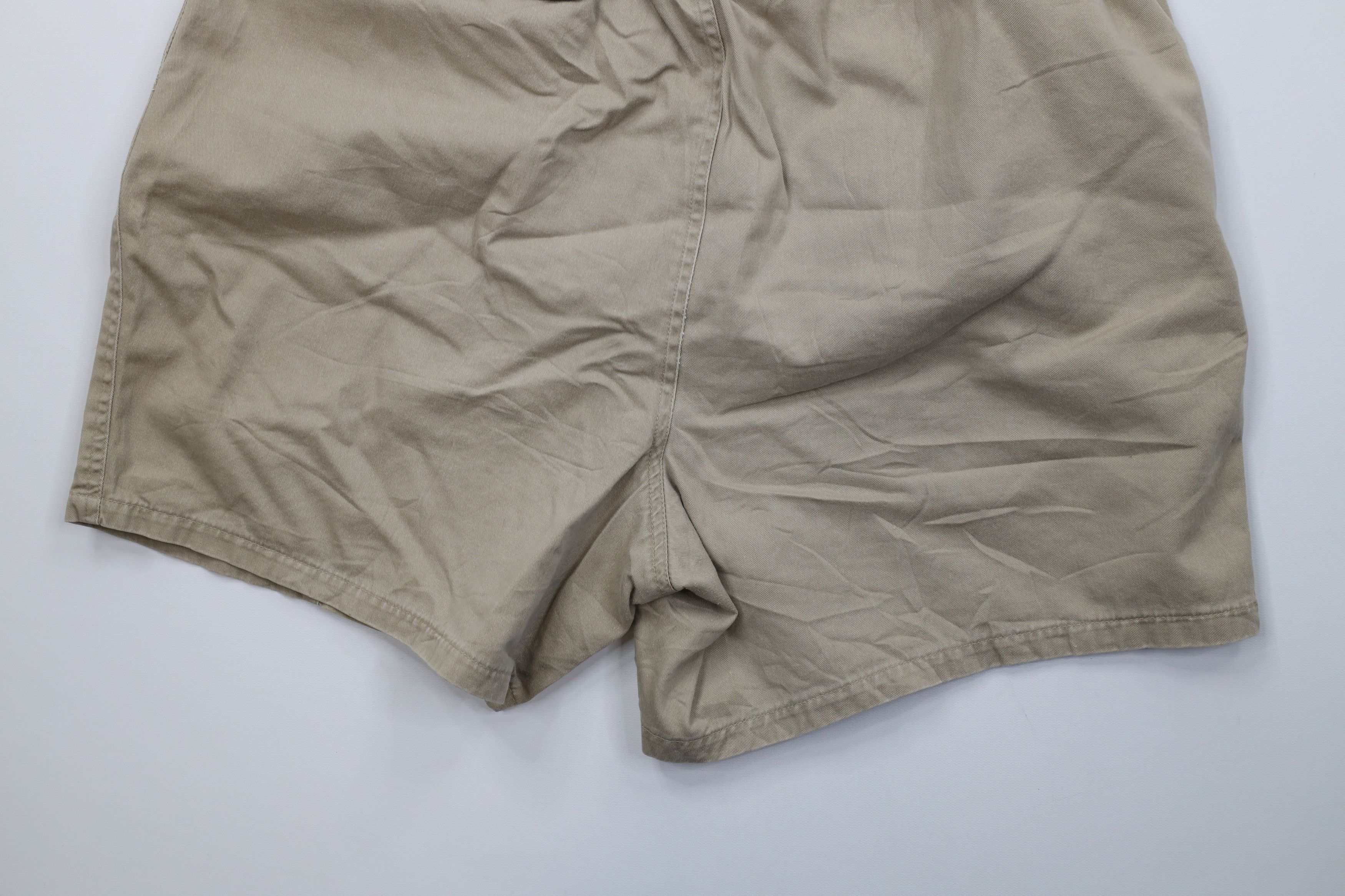 Ralph Lauren Vintage 90s Ralph Lauren Above Knee Shorts Beige Cotton Size US 36 / EU 52 - 14 Thumbnail