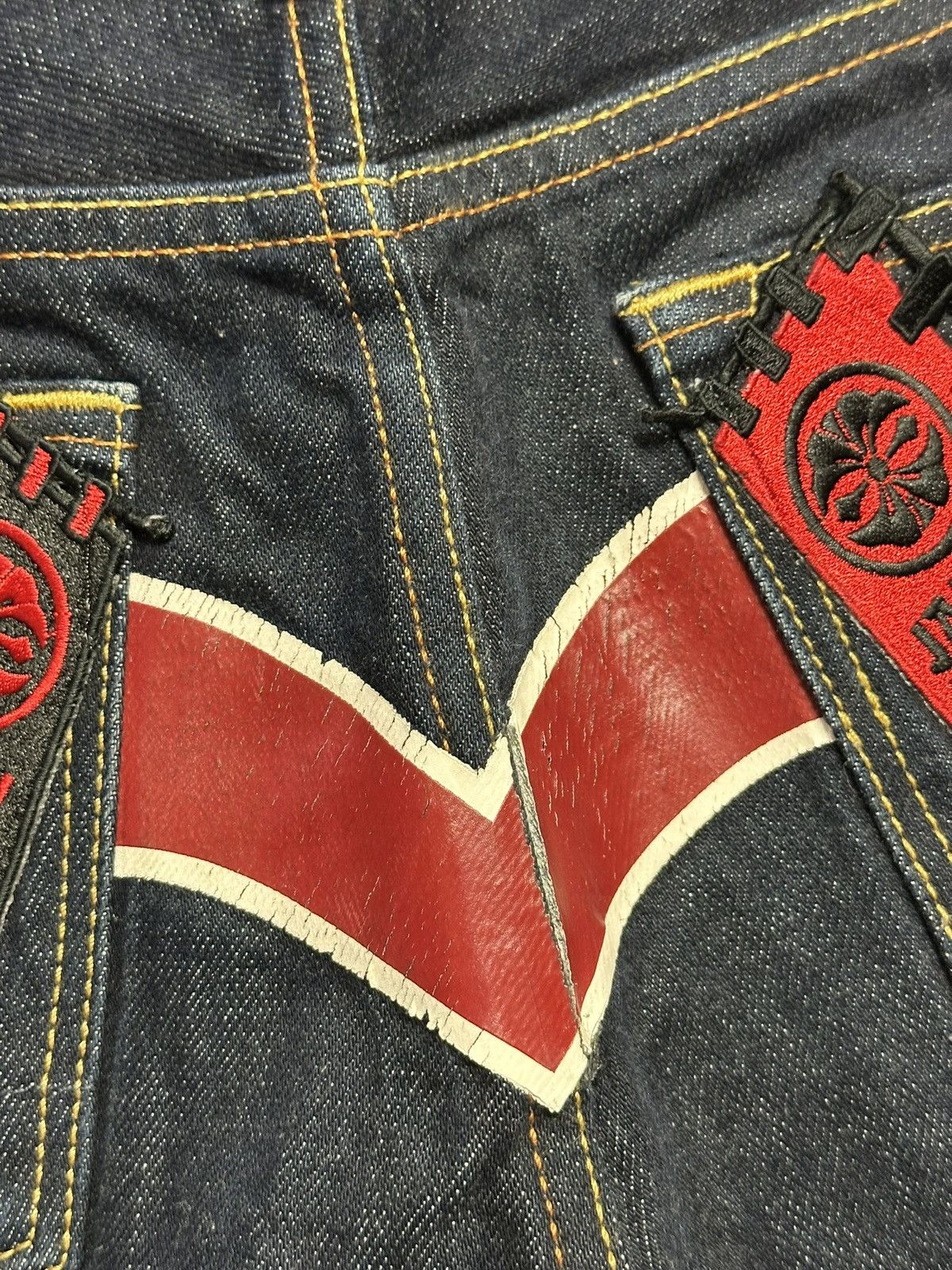 Evisu Vintage Evisu Big Daicock Selvedge Jeans Size US 31 - 9 Thumbnail