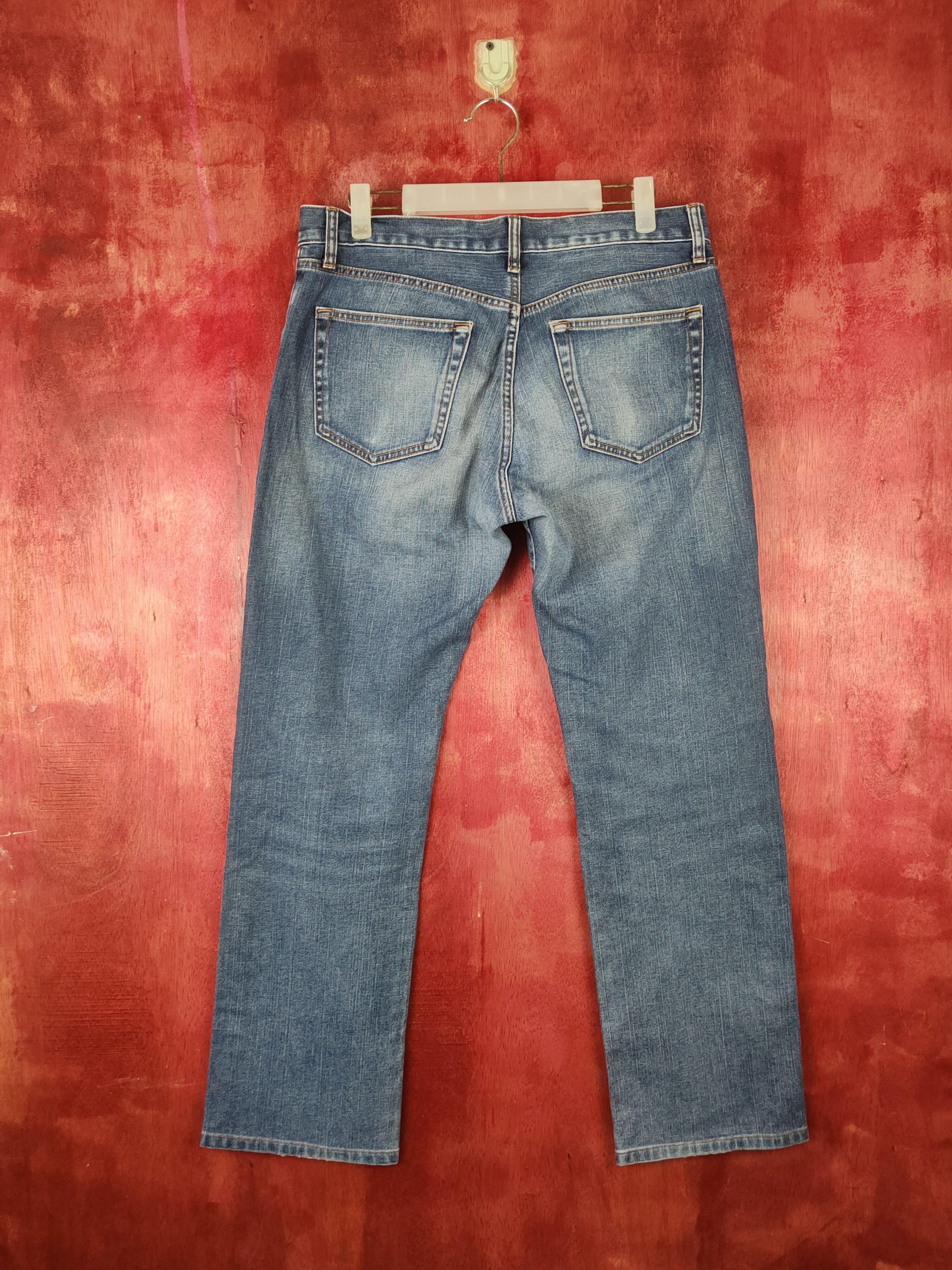 Japanese Brand Uniqlo Blue japan faded jeans Denim Pants #S1372 Size US 32 / EU 48 - 8 Thumbnail