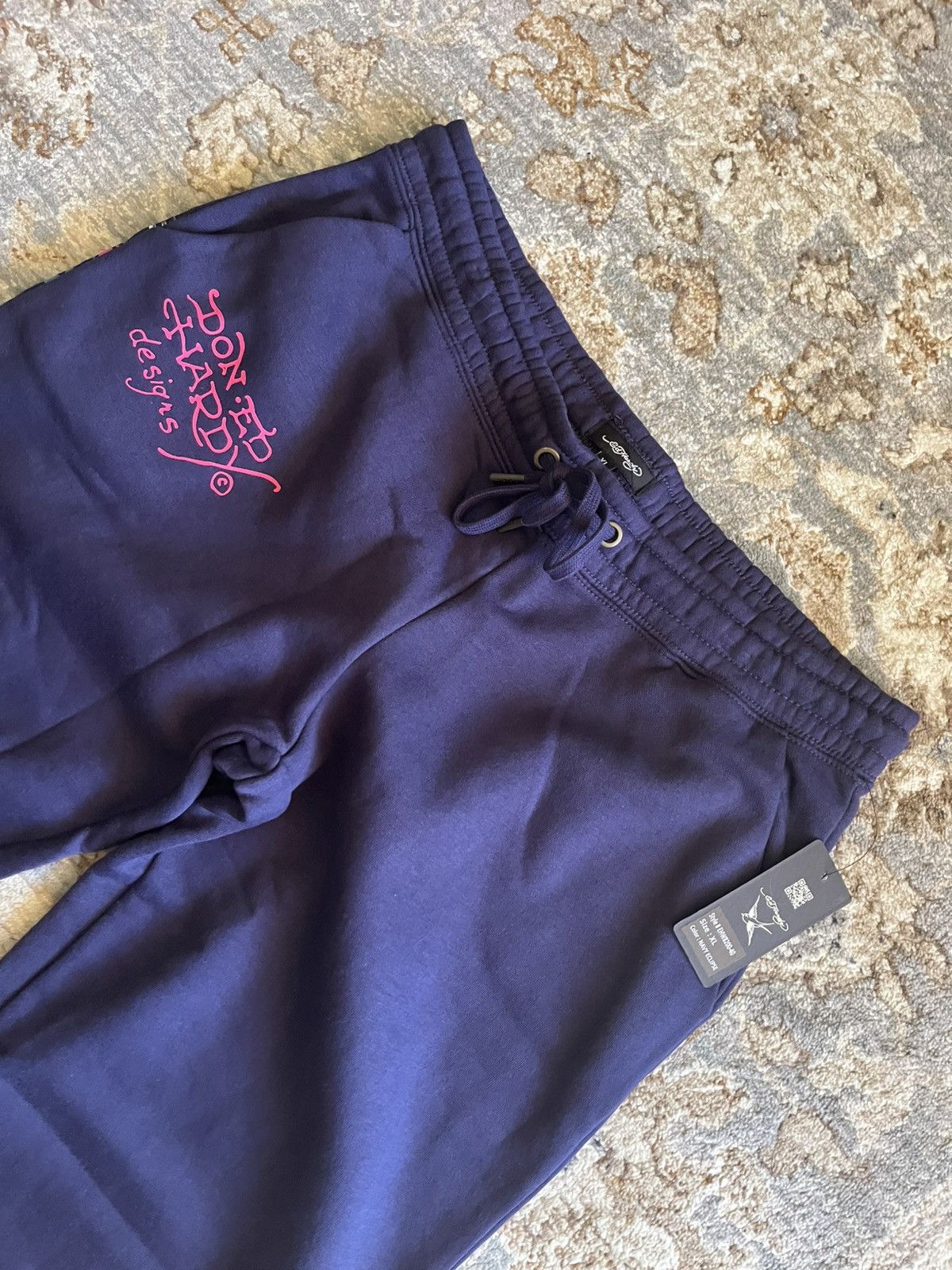 Ed Hardy BAGGY GRAPHIC ED HARDY UNISEX SWEATPANTS XL Size US 34 / EU 50 - 4 Thumbnail