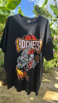 Warren Lotas Houston Rockets Houston,Texas Space City NBA T Shirt - Ink In  Action