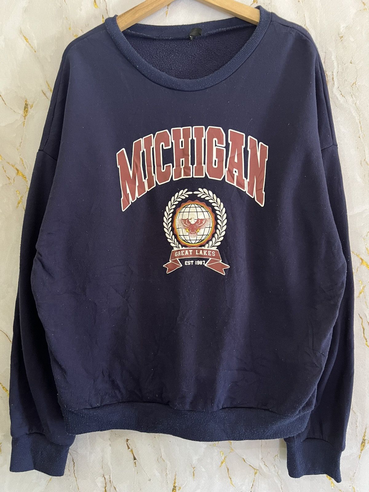 Shein MICHIGAN SWEATSHIRT Size US L / EU 52-54 / 3 - 1 Thumbnail