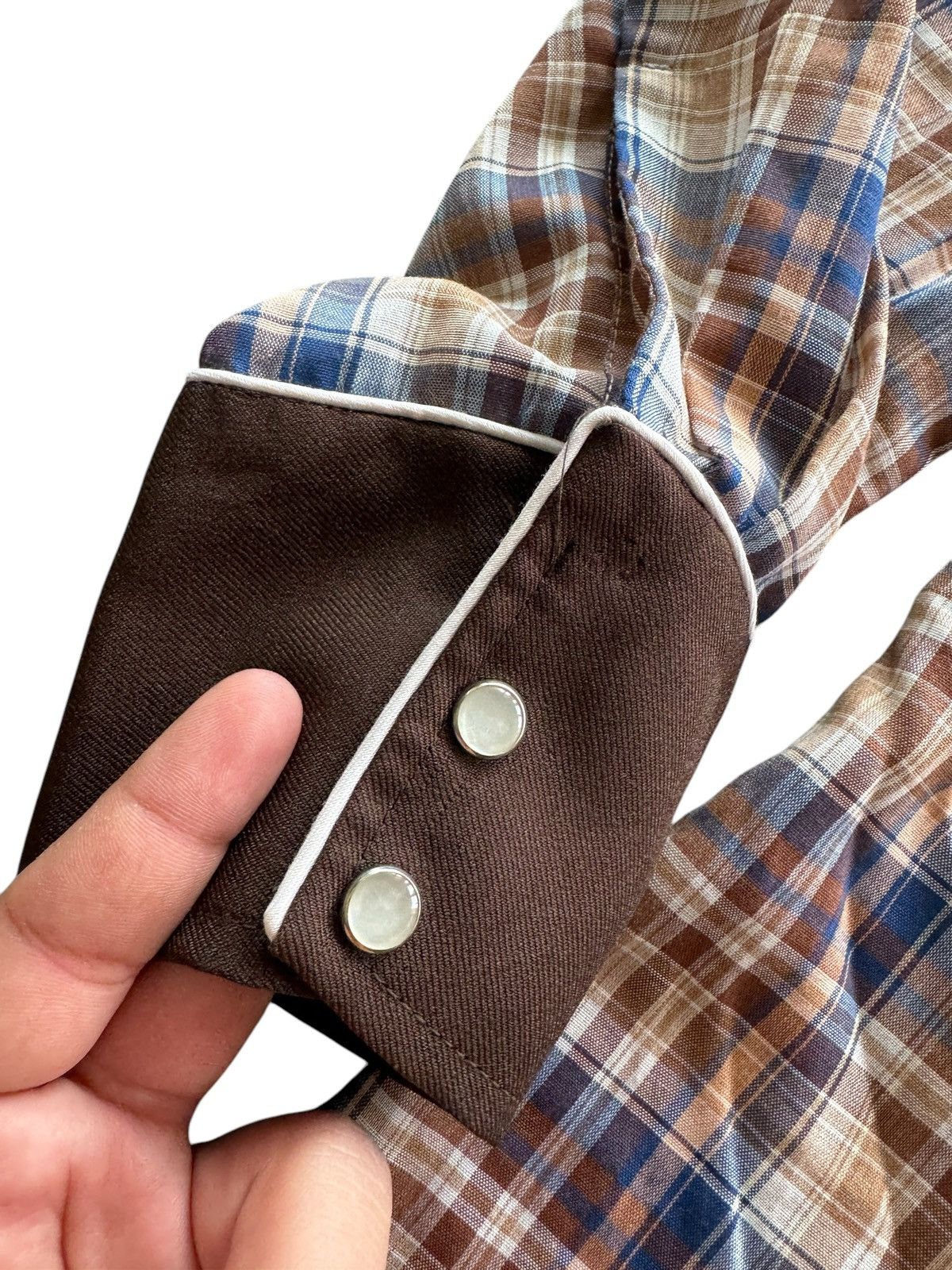 Other × Vintage Vintage H Bar C Permanent Press Ranch Wear Button Up (FLAWS) Size US XL / EU 56 / 4 - 5 Thumbnail