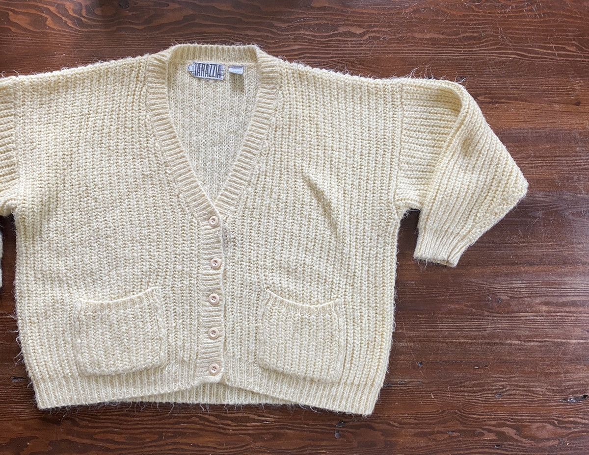 Vintage Vintage 80’s Tarazzia Oversized Knit Mohair Style Cardigan Size L / US 10 / IT 46 - 1 Thumbnail