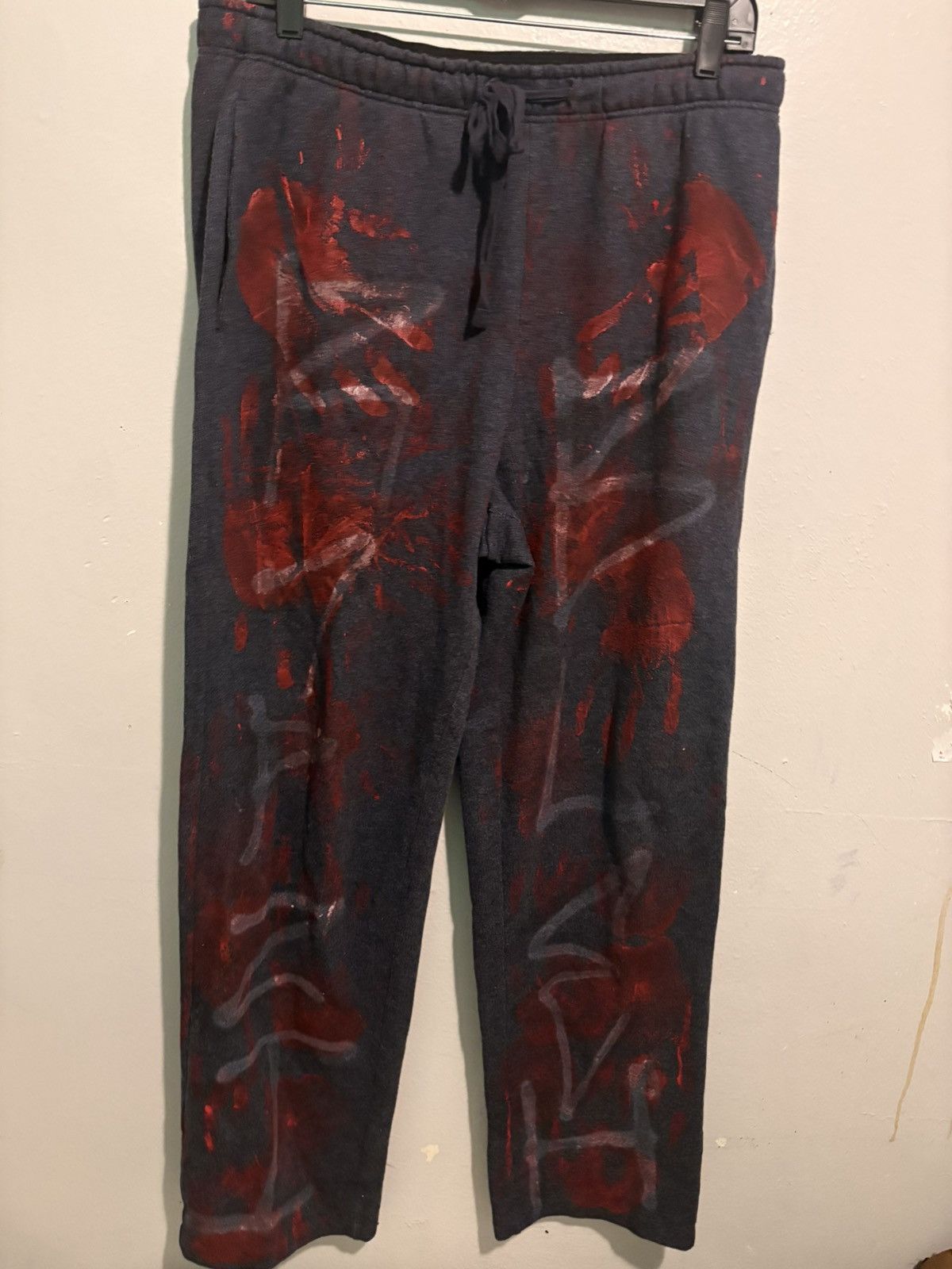 Eddie Bauer R7PZI Custom — Eddie Bauer Sweatpants | Full Paint Abstract Size US 30 / EU 46 - 3 Thumbnail
