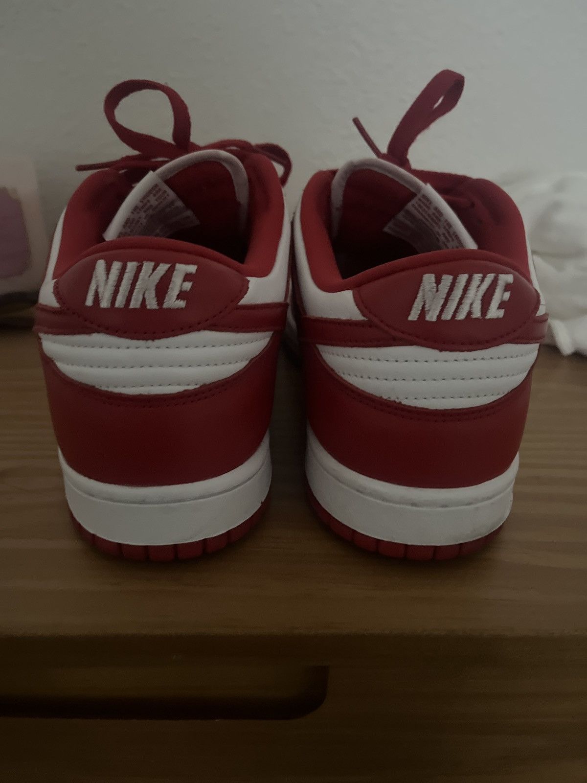 Nike Nike Dunk Low St. John’s Red White Size 10.5 Size US 10.5 / EU 43-44 - 8 Thumbnail
