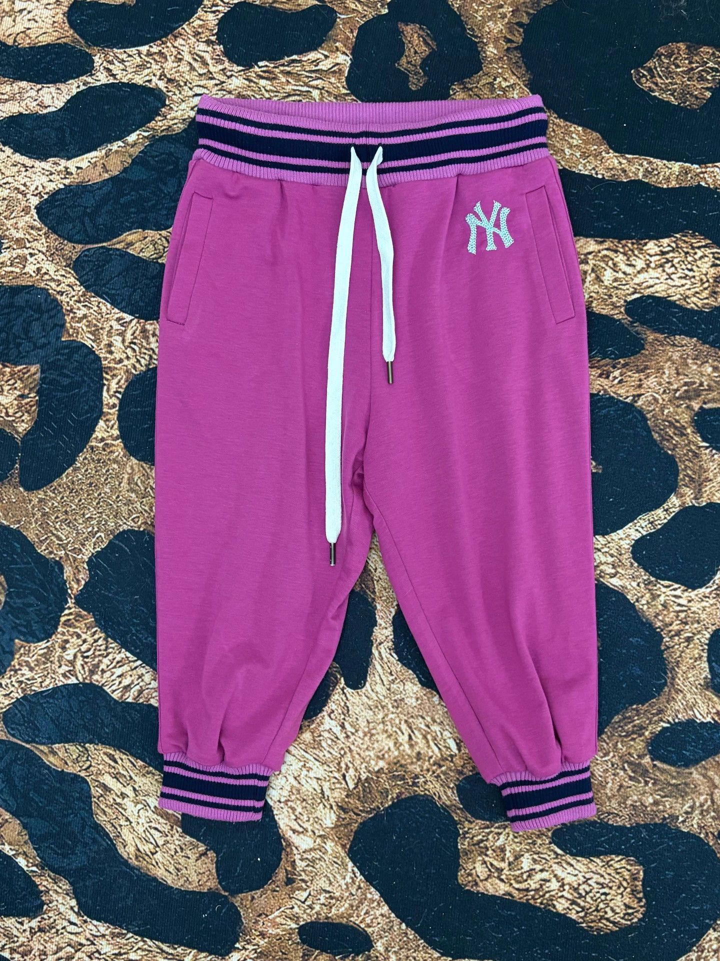 Other lb03 letter embroidery batwing sleeves 7/8 elastic waist tracksuit Size M / US 6-8 / IT 42-44 - 6 Thumbnail