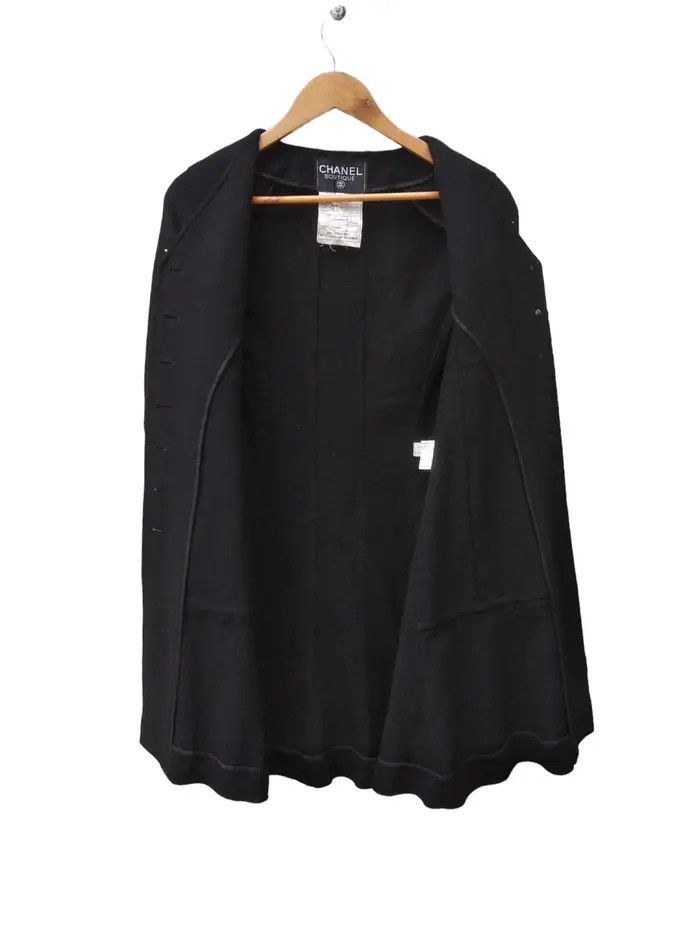 Chanel Chanel 94A Cc Mark Boton Tweed Chaqueta Large Button Size S / US 4 / IT 40 - 4 Thumbnail