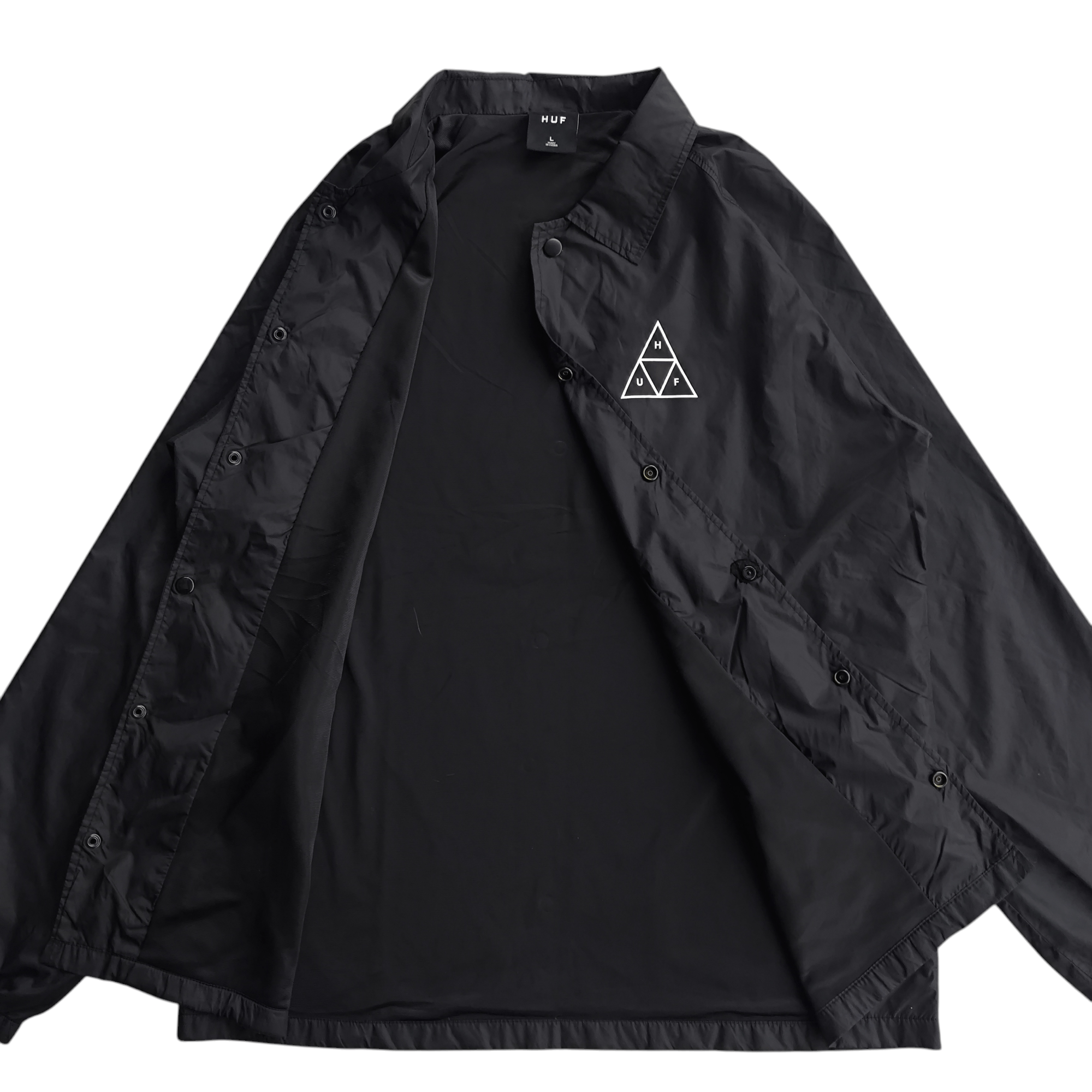 Huf HUF Essentials Triple Triangle Coach Jacket Size US L / EU 52-54 / 3 - 3 Thumbnail