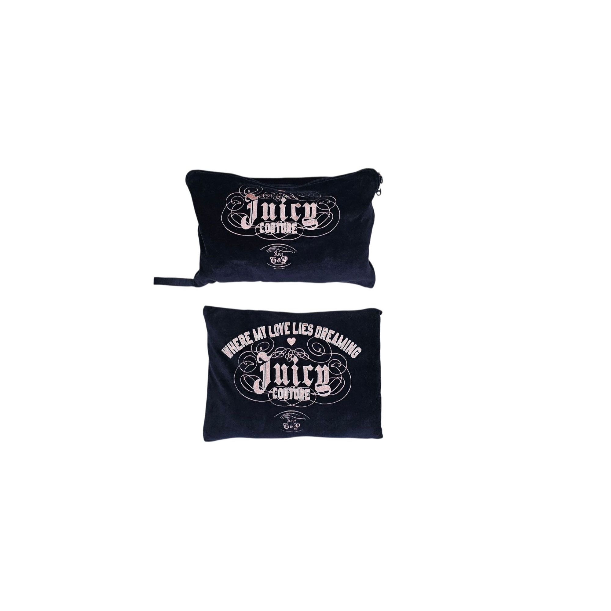 Juicy Couture Velour Travel Set, Pillow & Blanket Size ONE SIZE - 1 Thumbnail