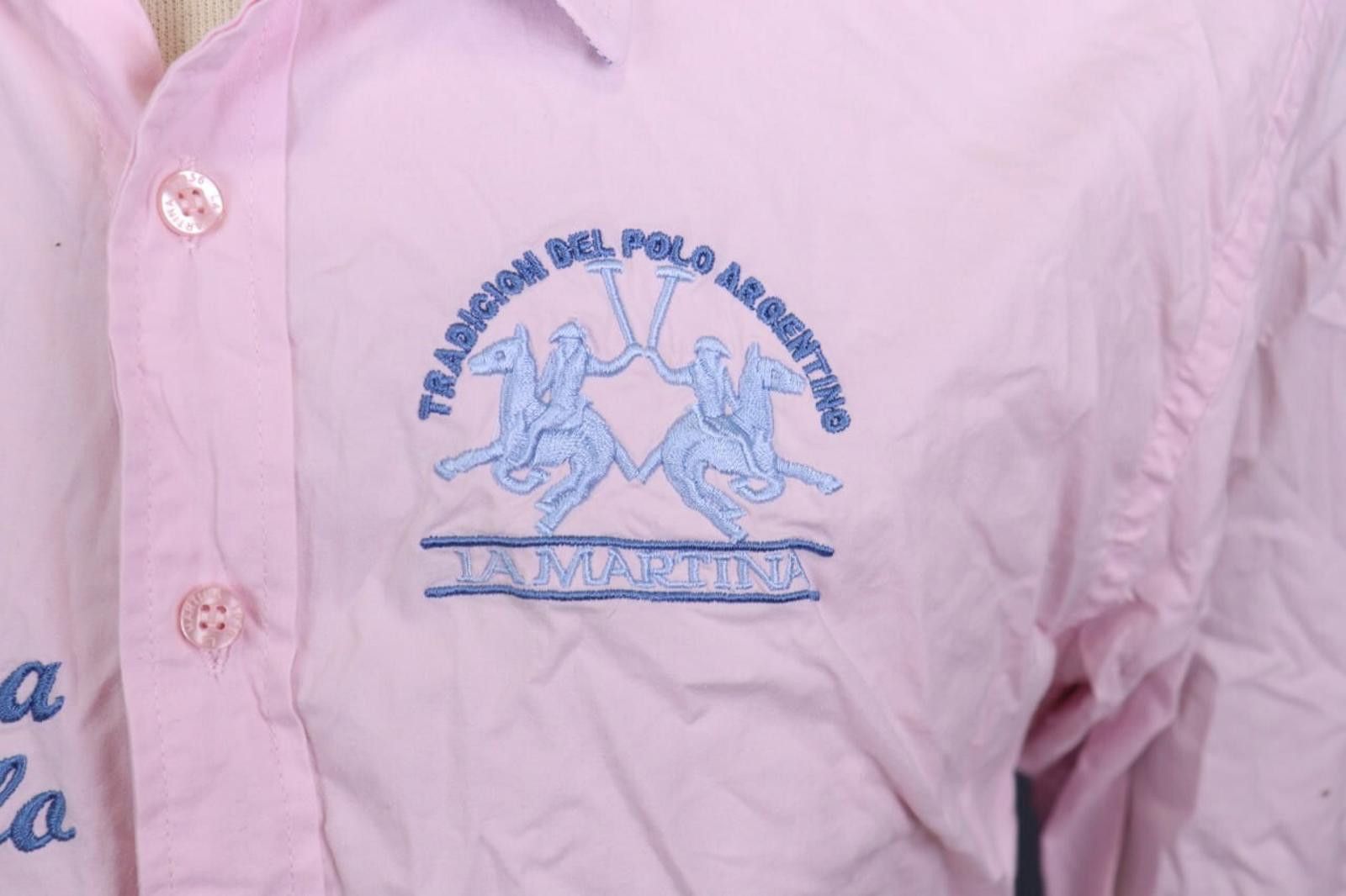 La Martina La Martina Buenos Aires Pink Polo #3 Button Shirt Size XXL Size US XXL / EU 58 / 5 - 3 Thumbnail