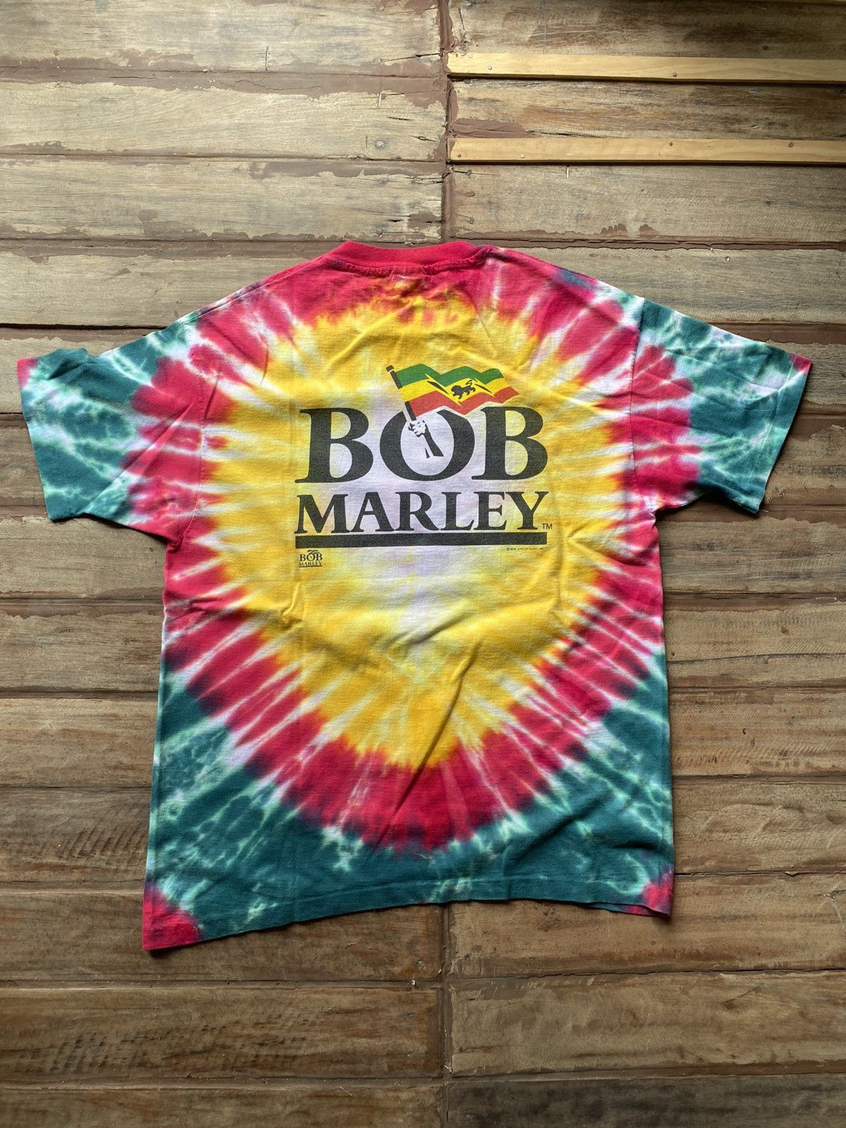 Bob Marley × Vintage Vintage 1990s Bob Marley Confrontation T shirts Size US XL / EU 56 / 4 - 7 Thumbnail