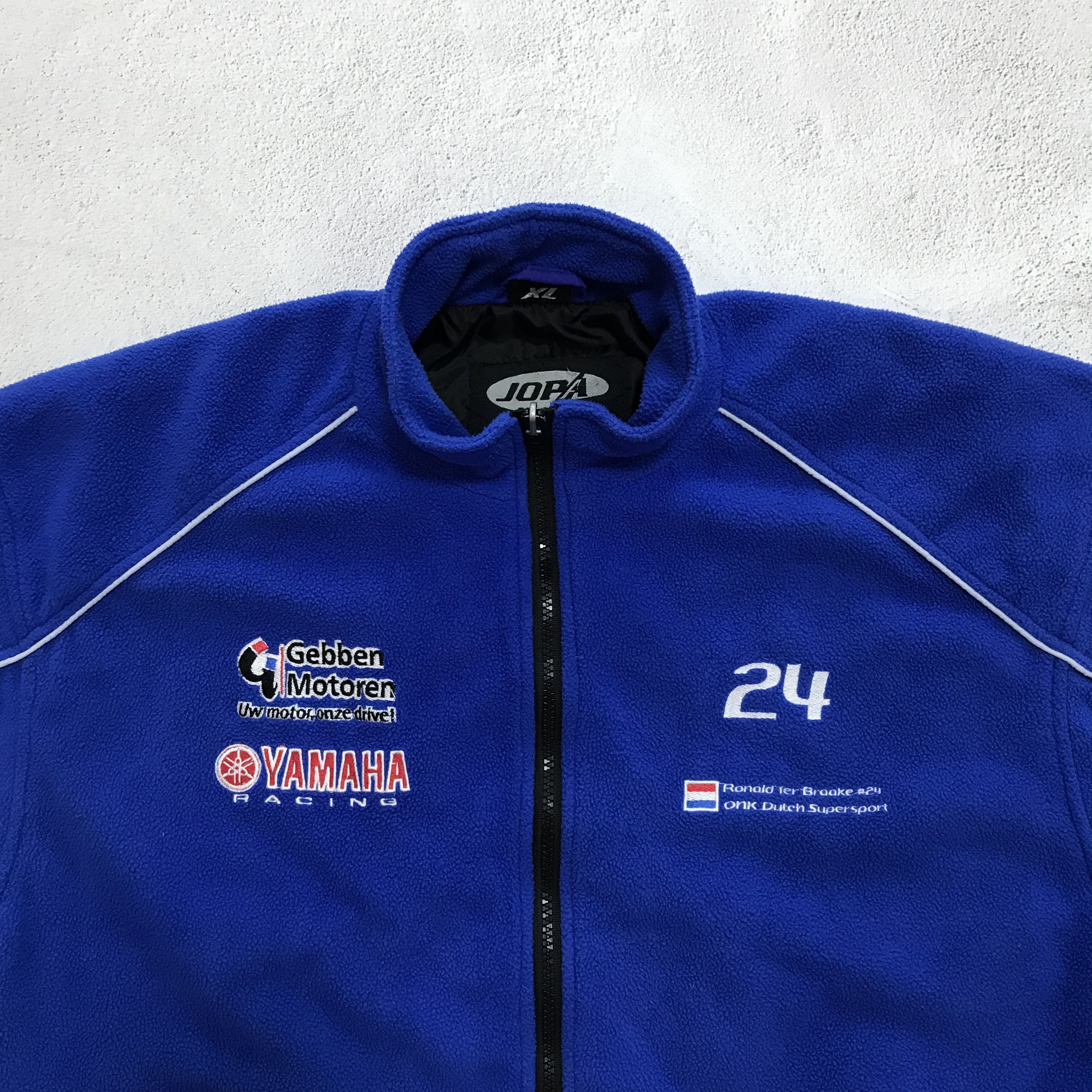 Yamaha YAMAHA Vintage Bomber Fleece Jacket Racing Motorcycle 90s Size US XL / EU 56 / 4 - 3 Thumbnail