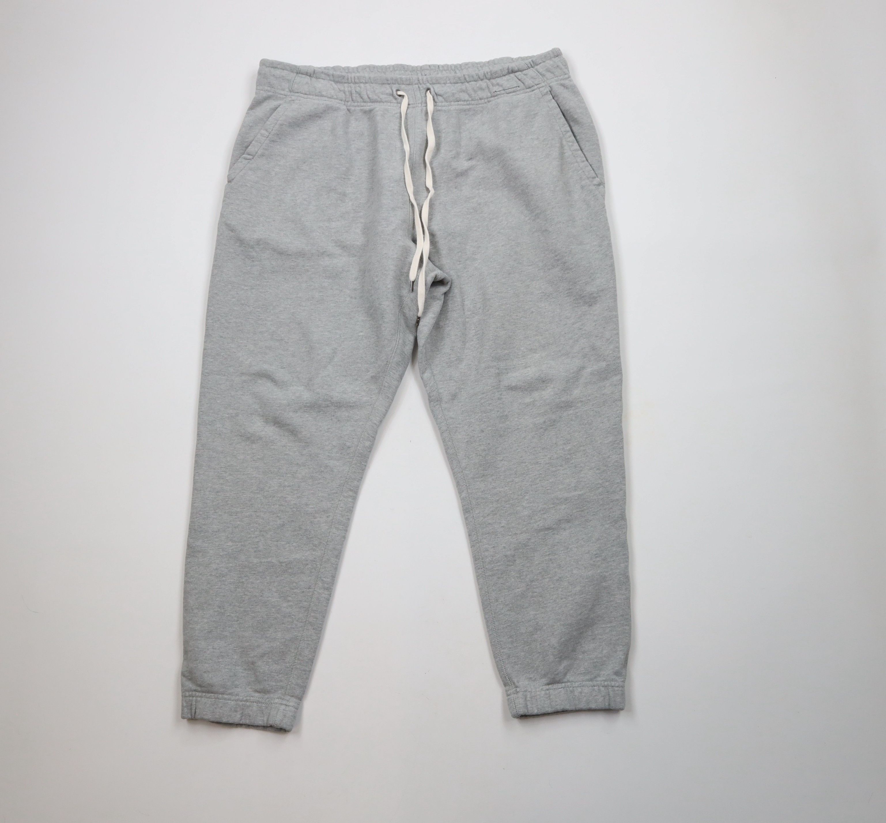 J.Crew × Vintage J Crew Knit Goods Blank Heavyweight Sweatpants Joggers Gray Size US 36 / EU 52 - 1 Thumbnail