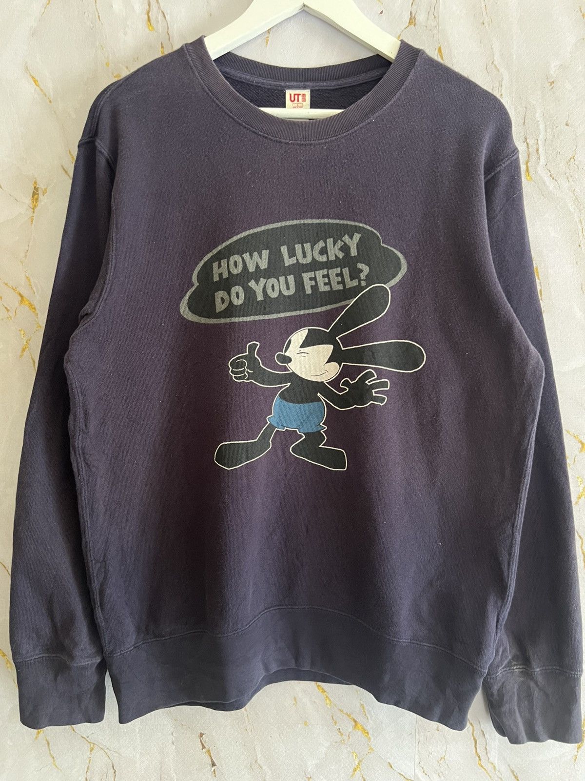 Cartoon Network × Uniqlo 🔥Oswald The Lucky Rabbit Sweatshirt – Rare Disney Classic Size US L / EU 52-54 / 3 - 1 Thumbnail